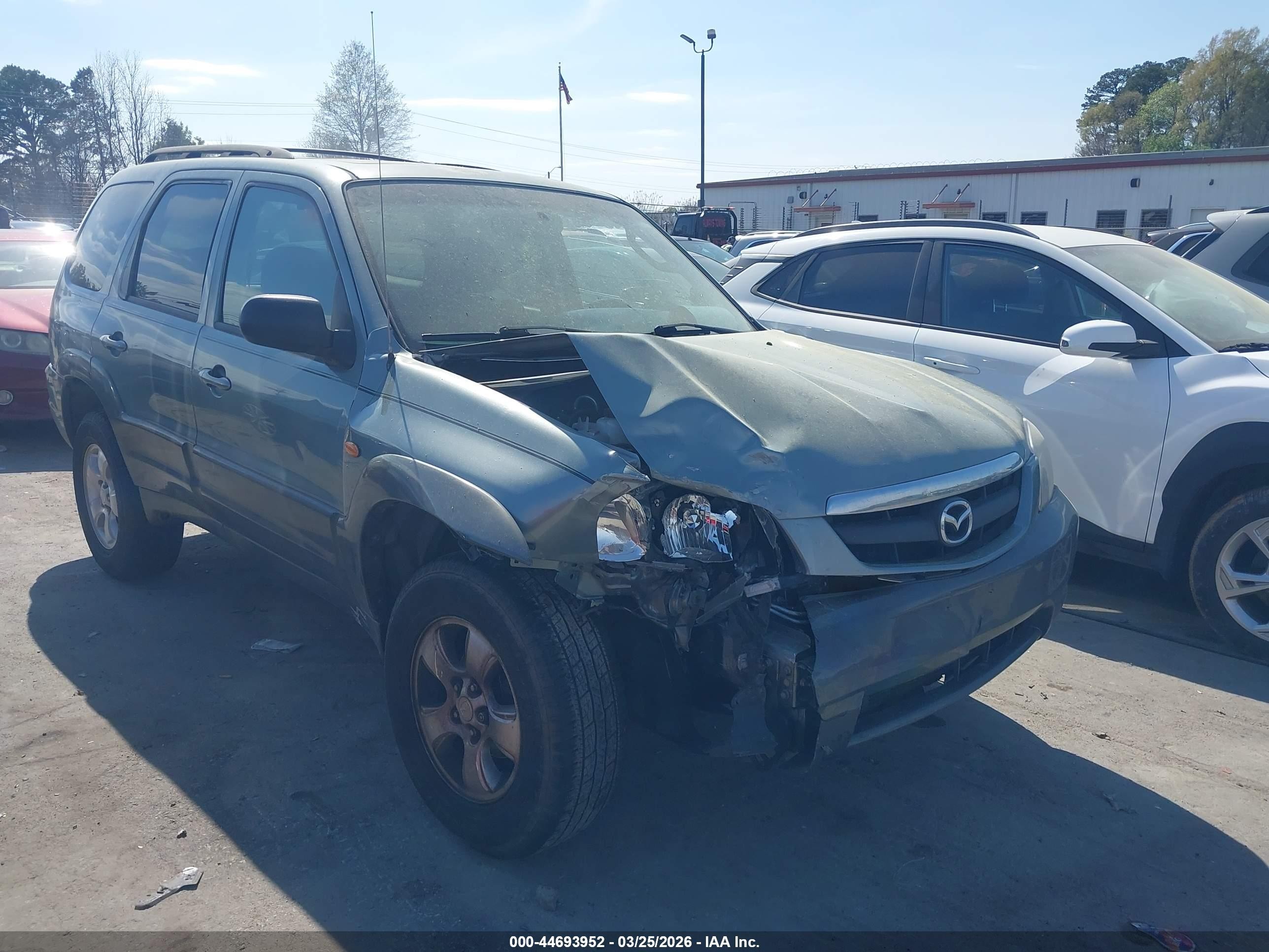 2004 Mazda Tribute Lx V6 Teal vin: 4F2CZ04144KM25138