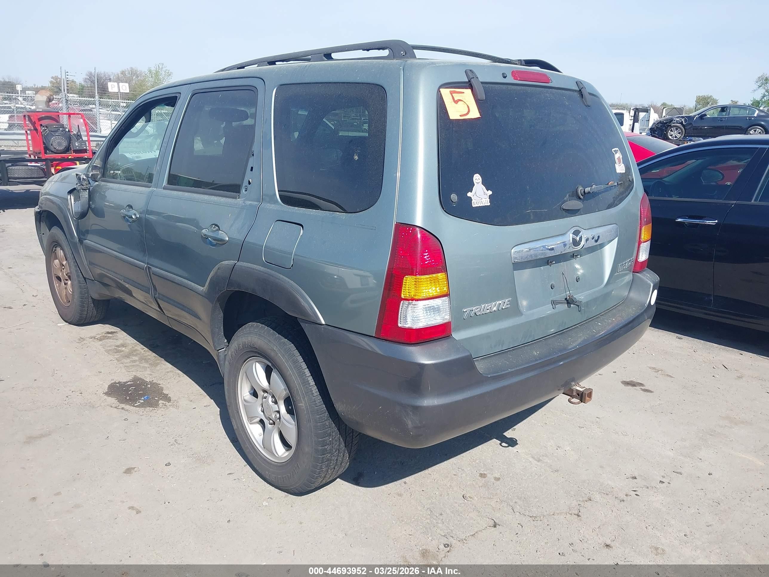2004 Mazda Tribute Lx V6 Teal vin: 4F2CZ04144KM25138