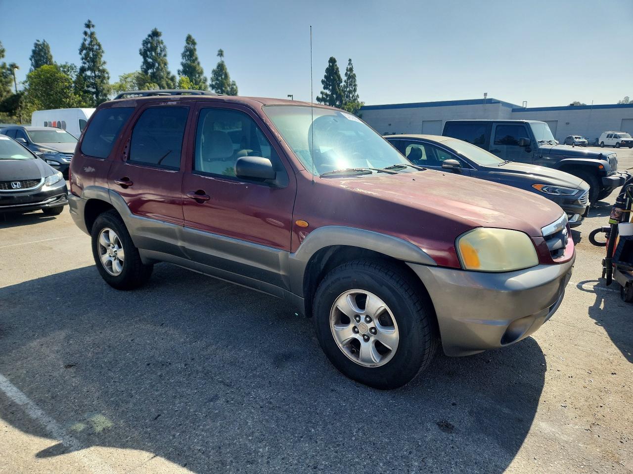 2003 Mazda Tribute Lx Maroon vin: 4F2CZ04183KM29305