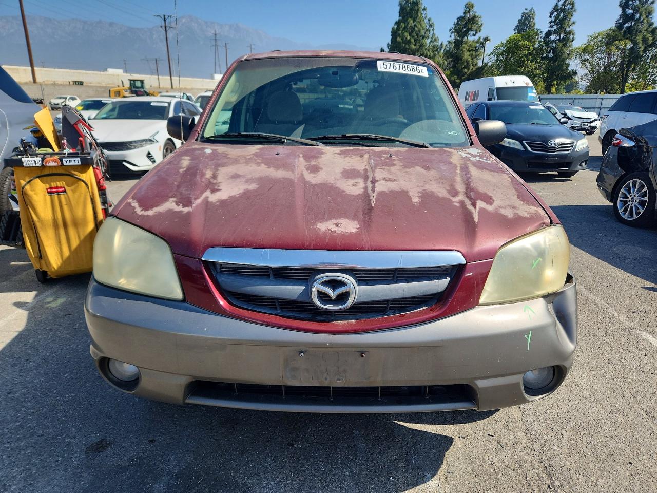 2003 Mazda Tribute Lx Maroon vin: 4F2CZ04183KM29305