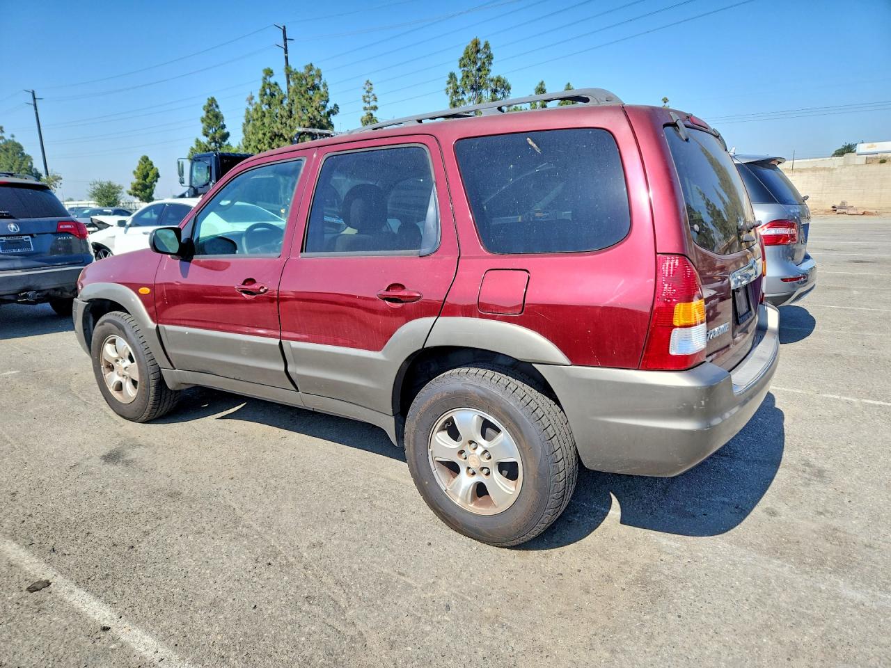 2003 Mazda Tribute Lx Maroon vin: 4F2CZ04183KM29305