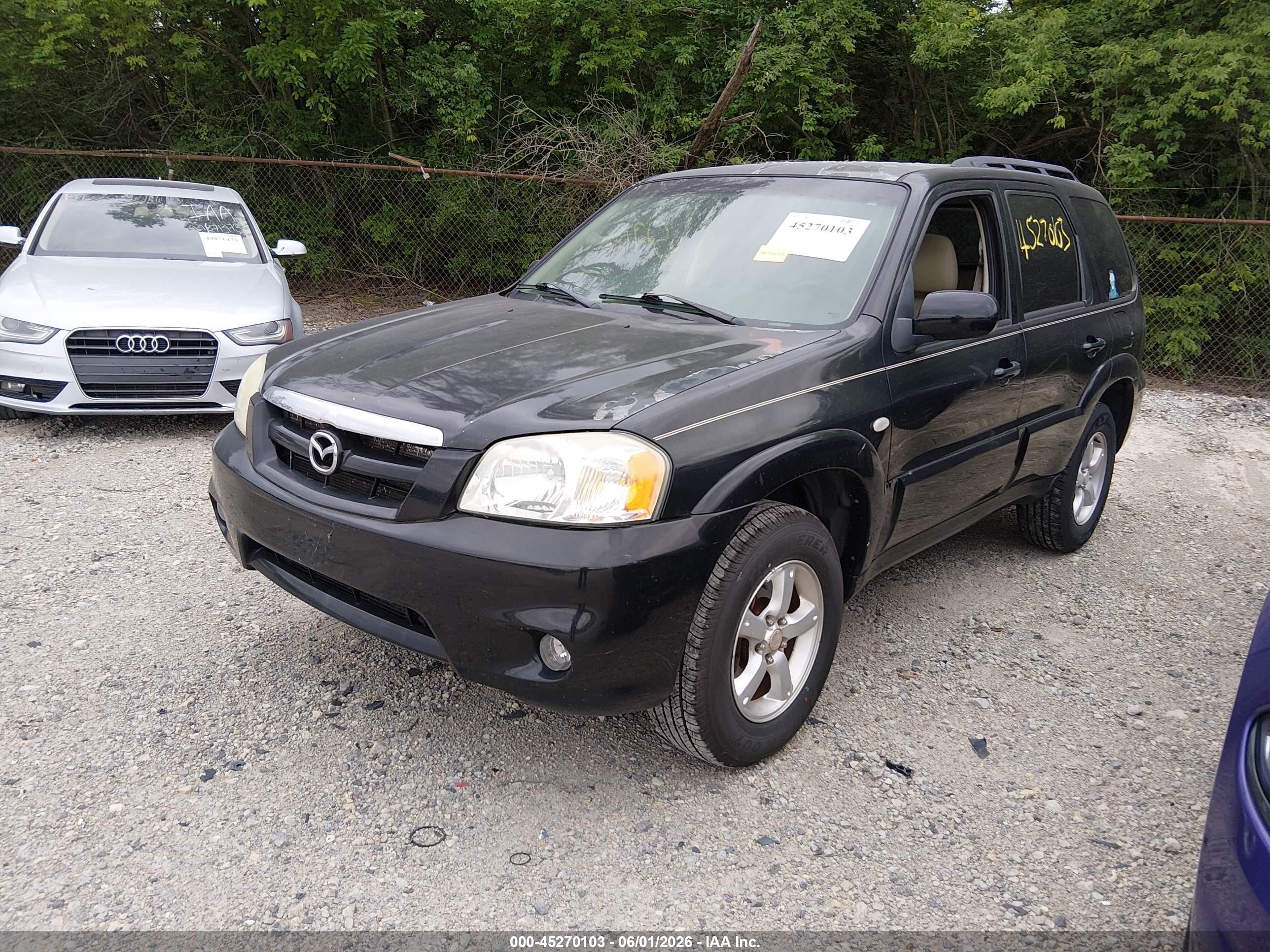 2006 Mazda Tribute S Черный vin: 4F2CZ041X6KM32498