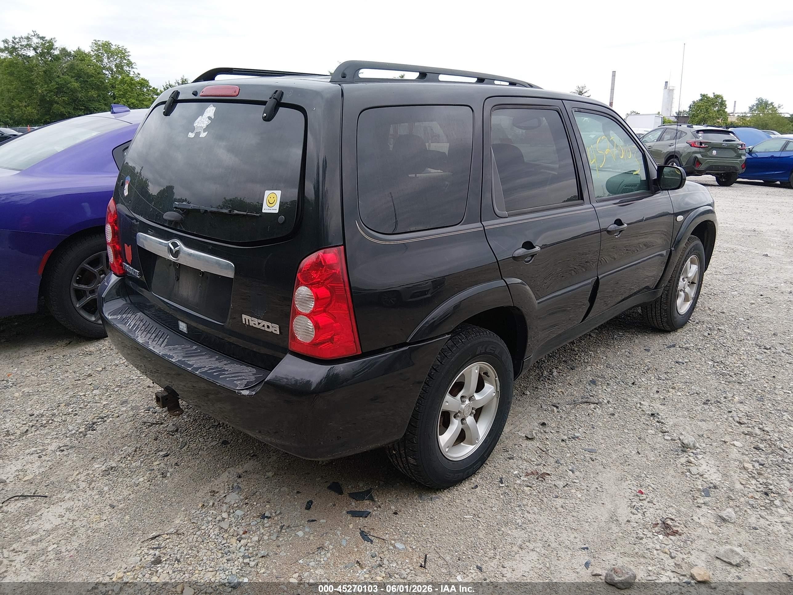 2006 Mazda Tribute S Черный vin: 4F2CZ041X6KM32498