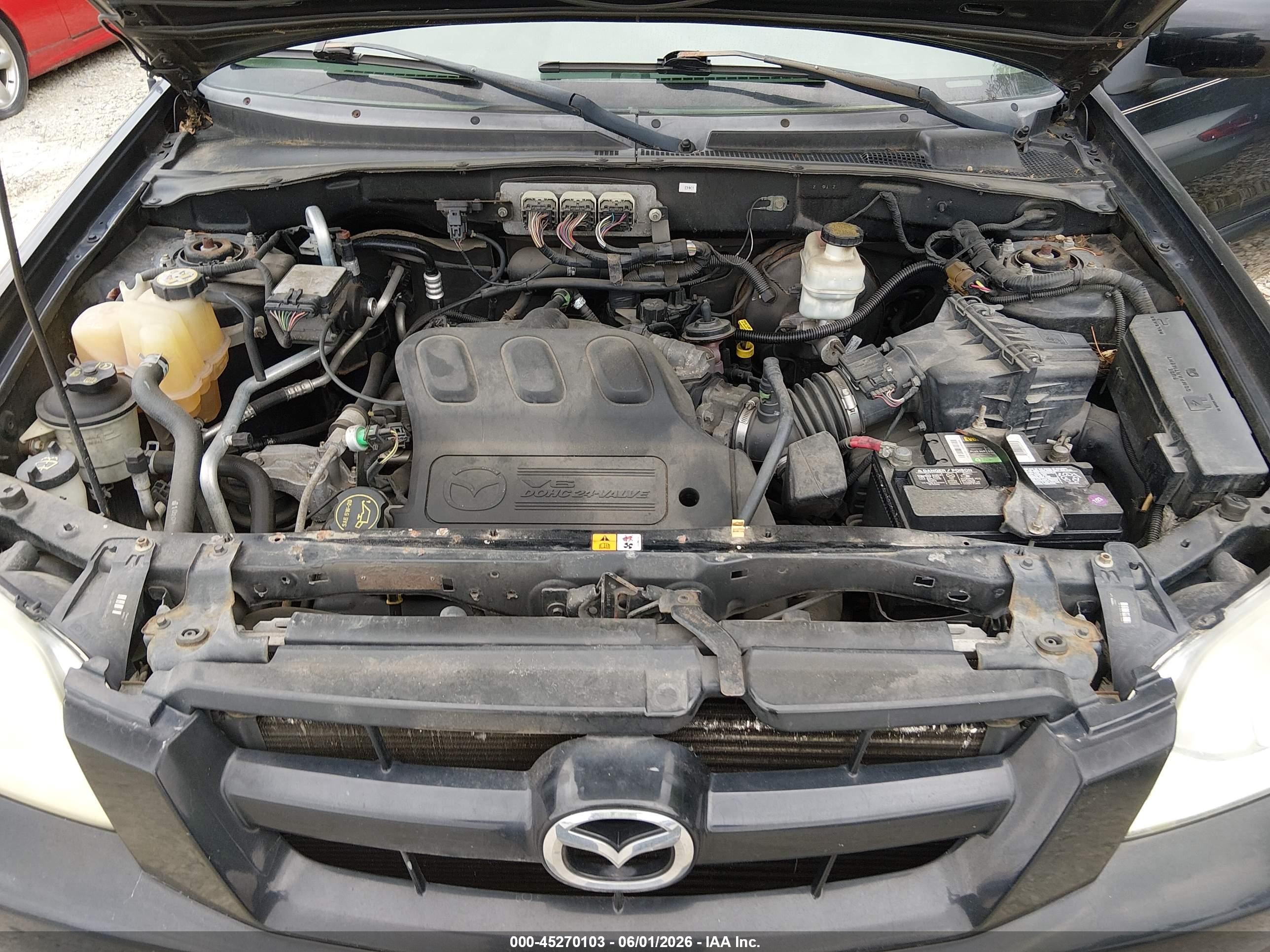 2006 Mazda Tribute S Черный vin: 4F2CZ041X6KM32498