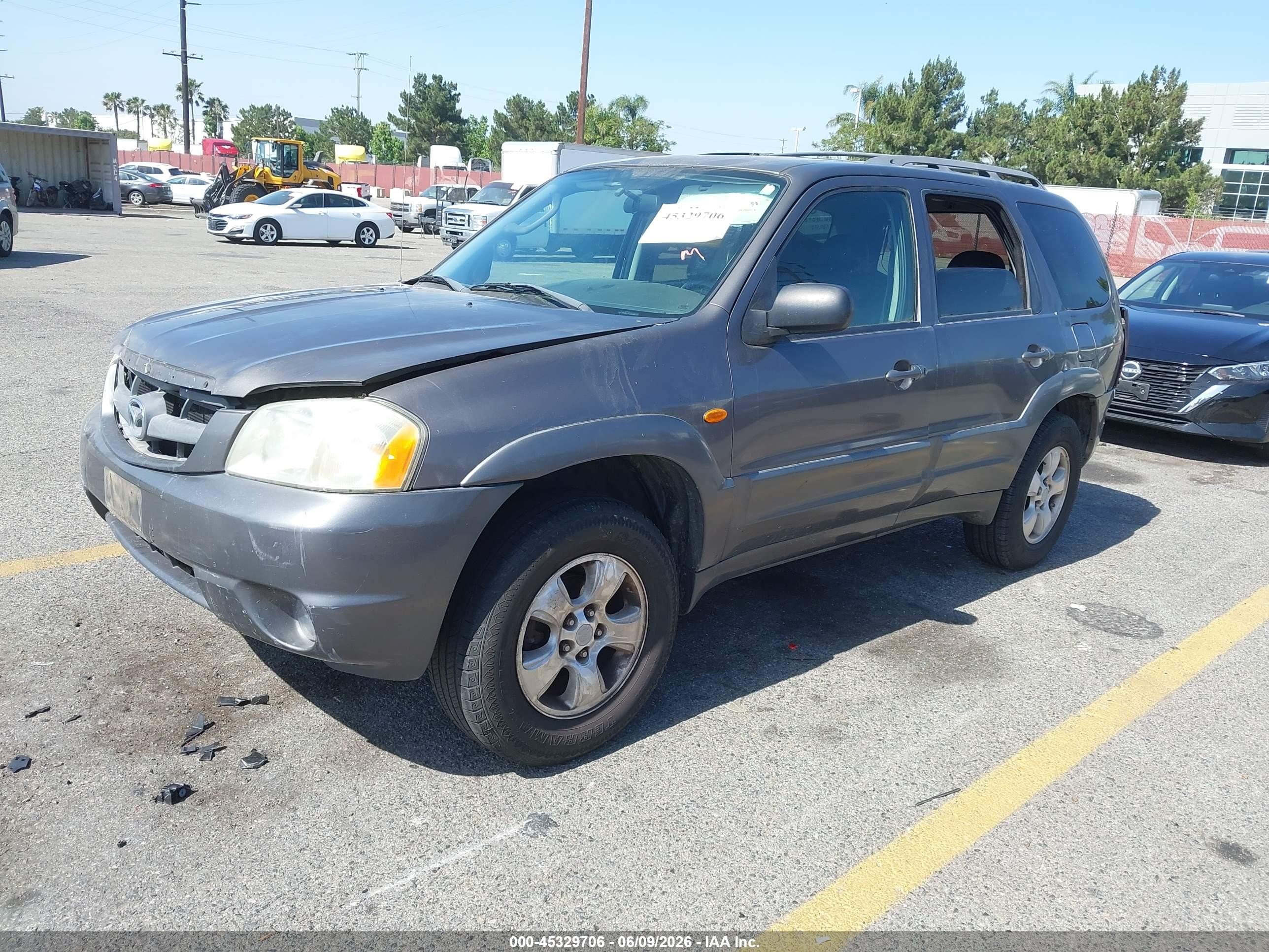 2003 Mazda Tribute Es V6 Gray vin: 4F2CZ06113KM34780