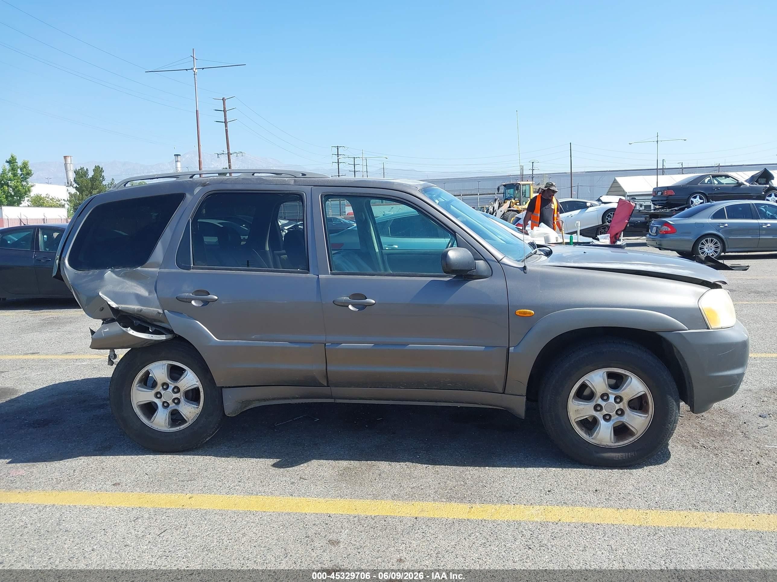 2003 Mazda Tribute Es V6 Gray vin: 4F2CZ06113KM34780