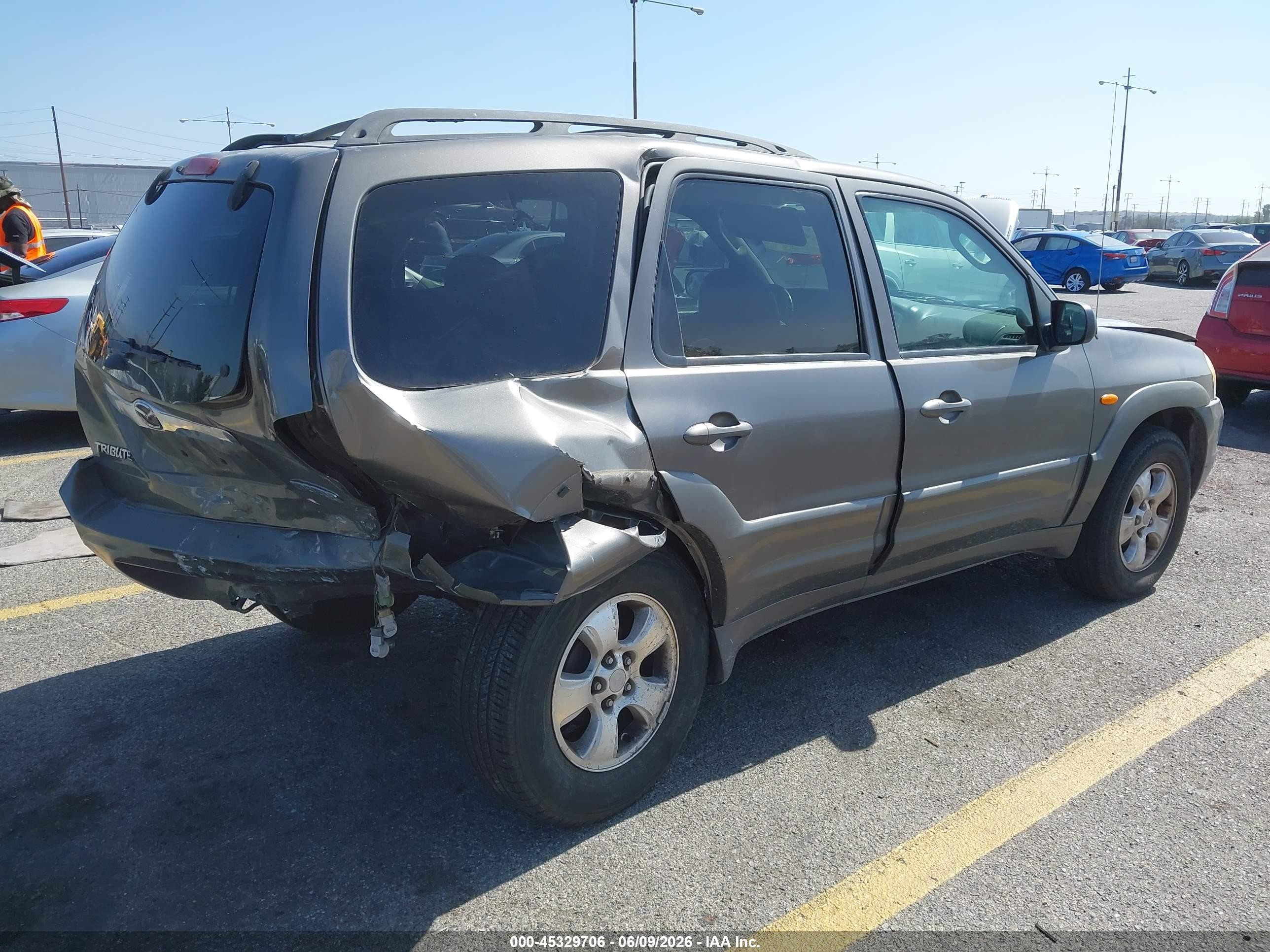 2003 Mazda Tribute Es V6 Gray vin: 4F2CZ06113KM34780