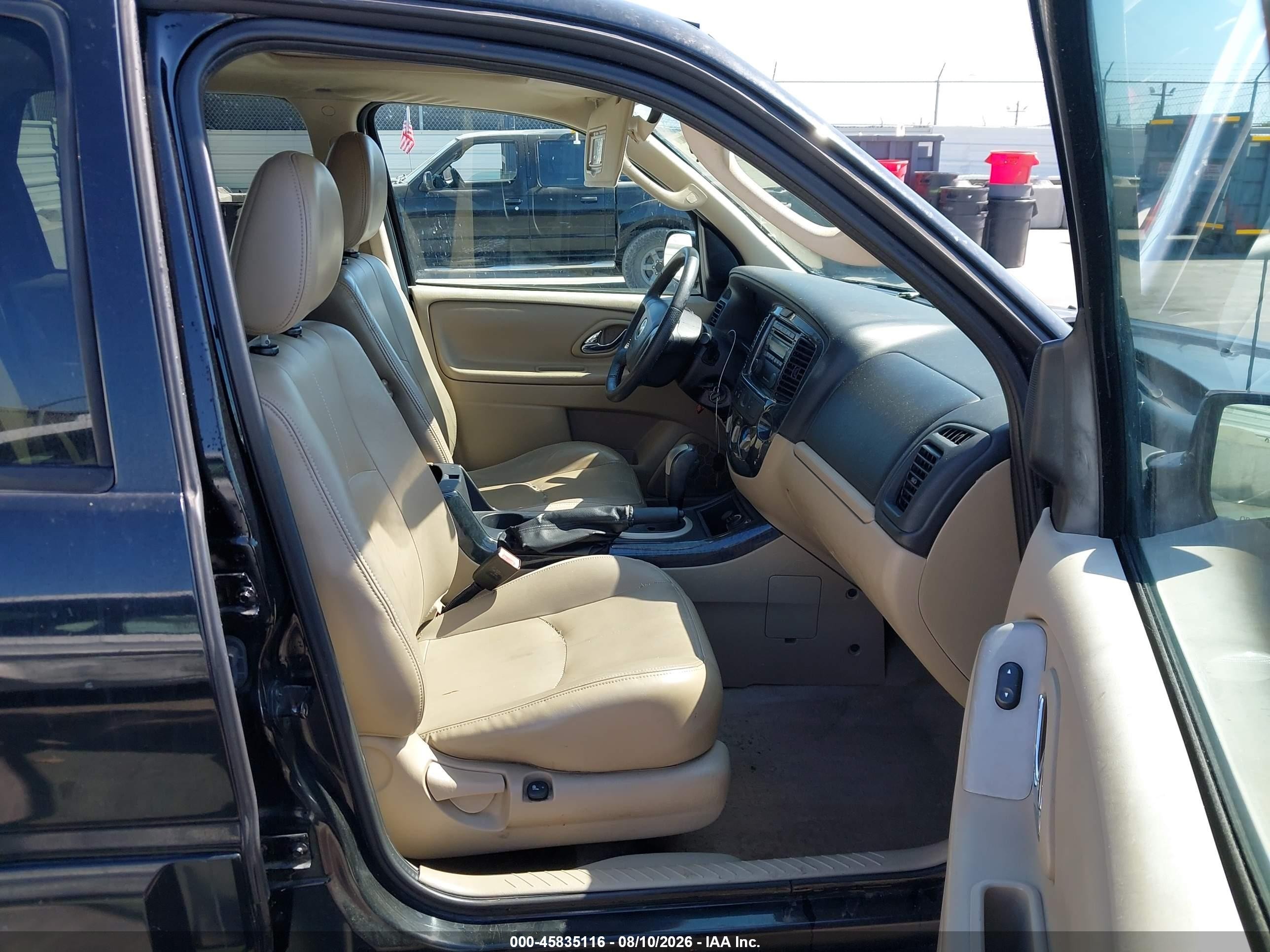 2005 Mazda Tribute S Black vin: 4F2CZ06115KM59665