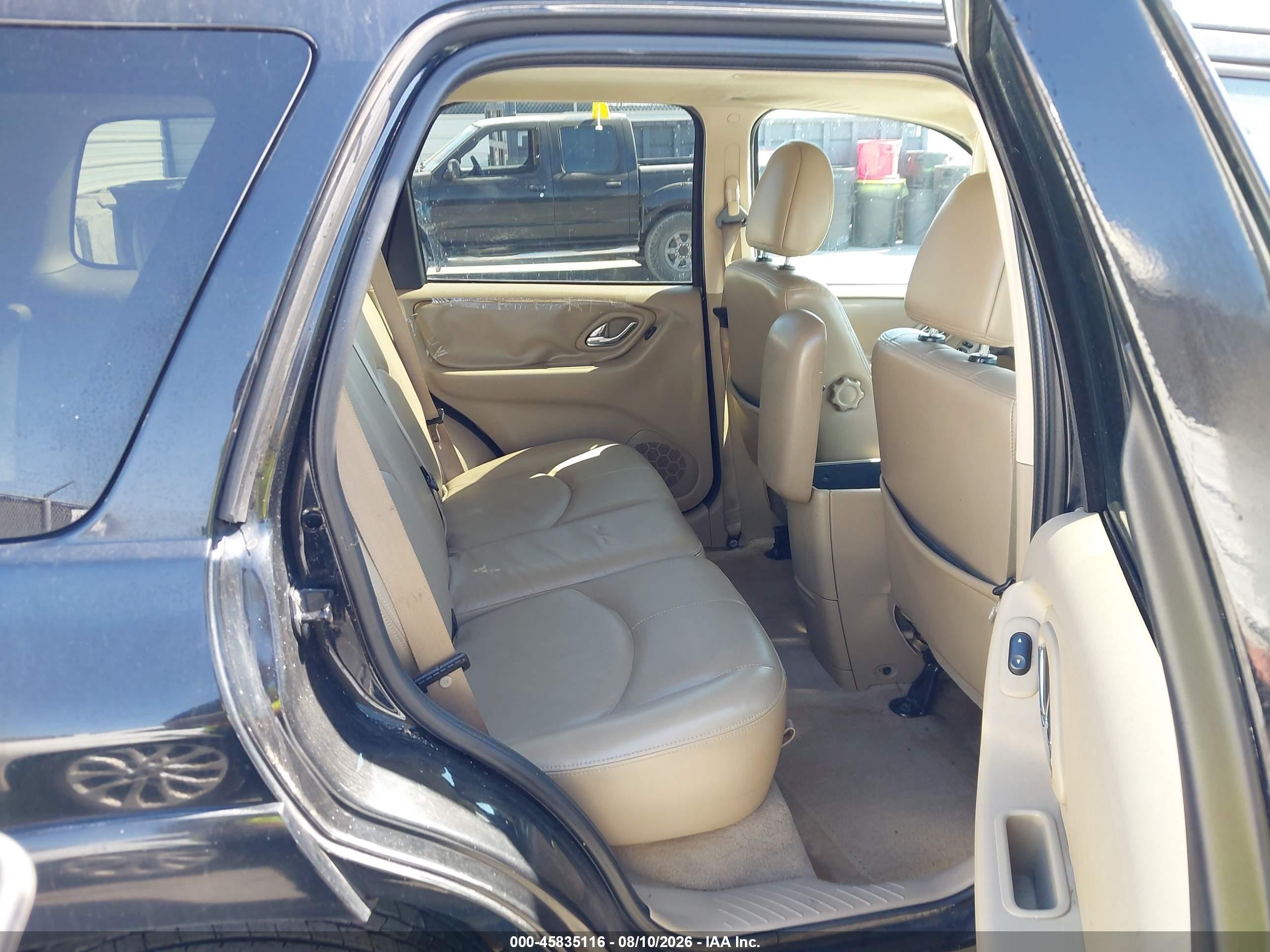 2005 Mazda Tribute S Black vin: 4F2CZ06115KM59665