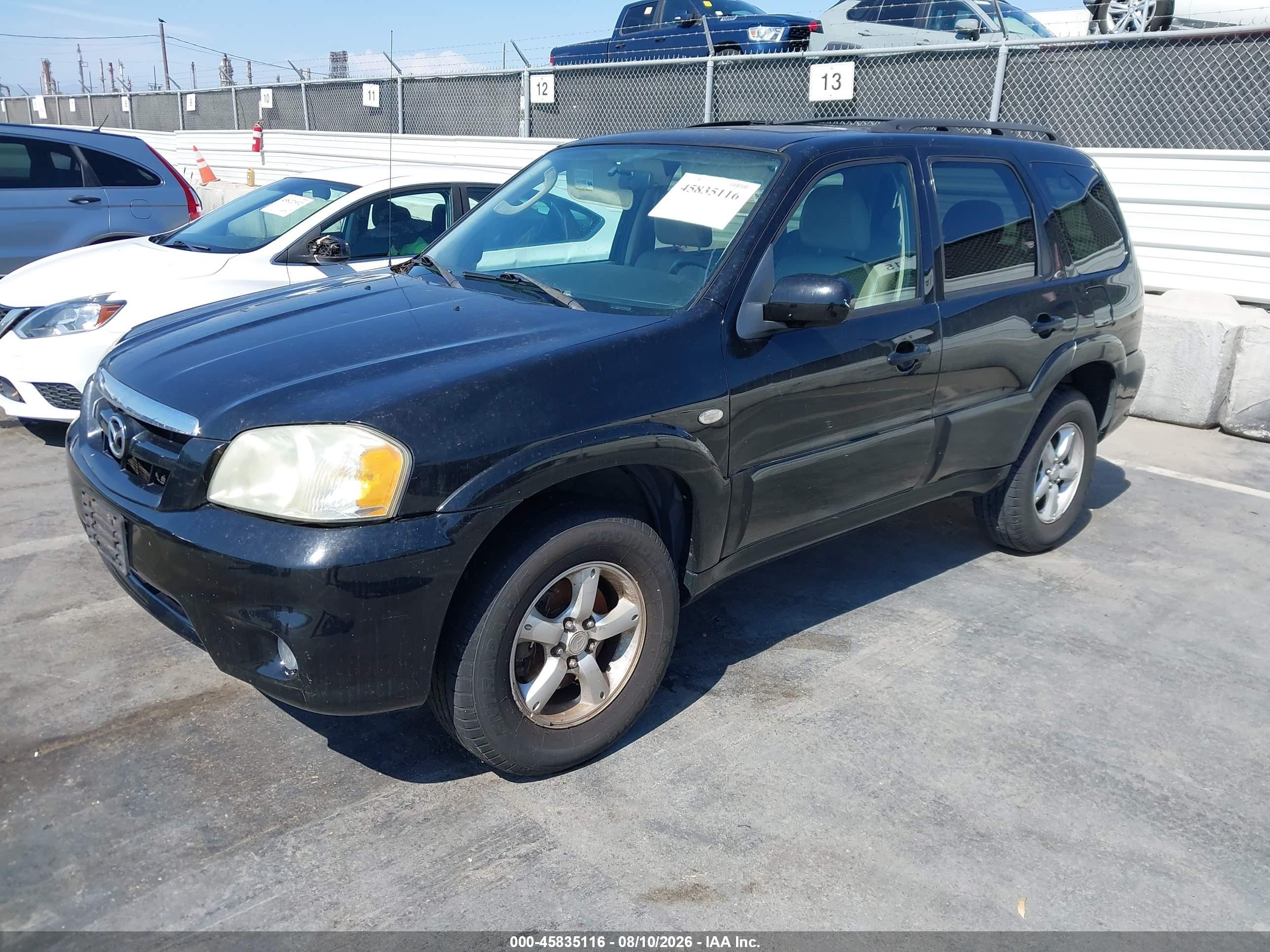 2005 Mazda Tribute S Black vin: 4F2CZ06115KM59665