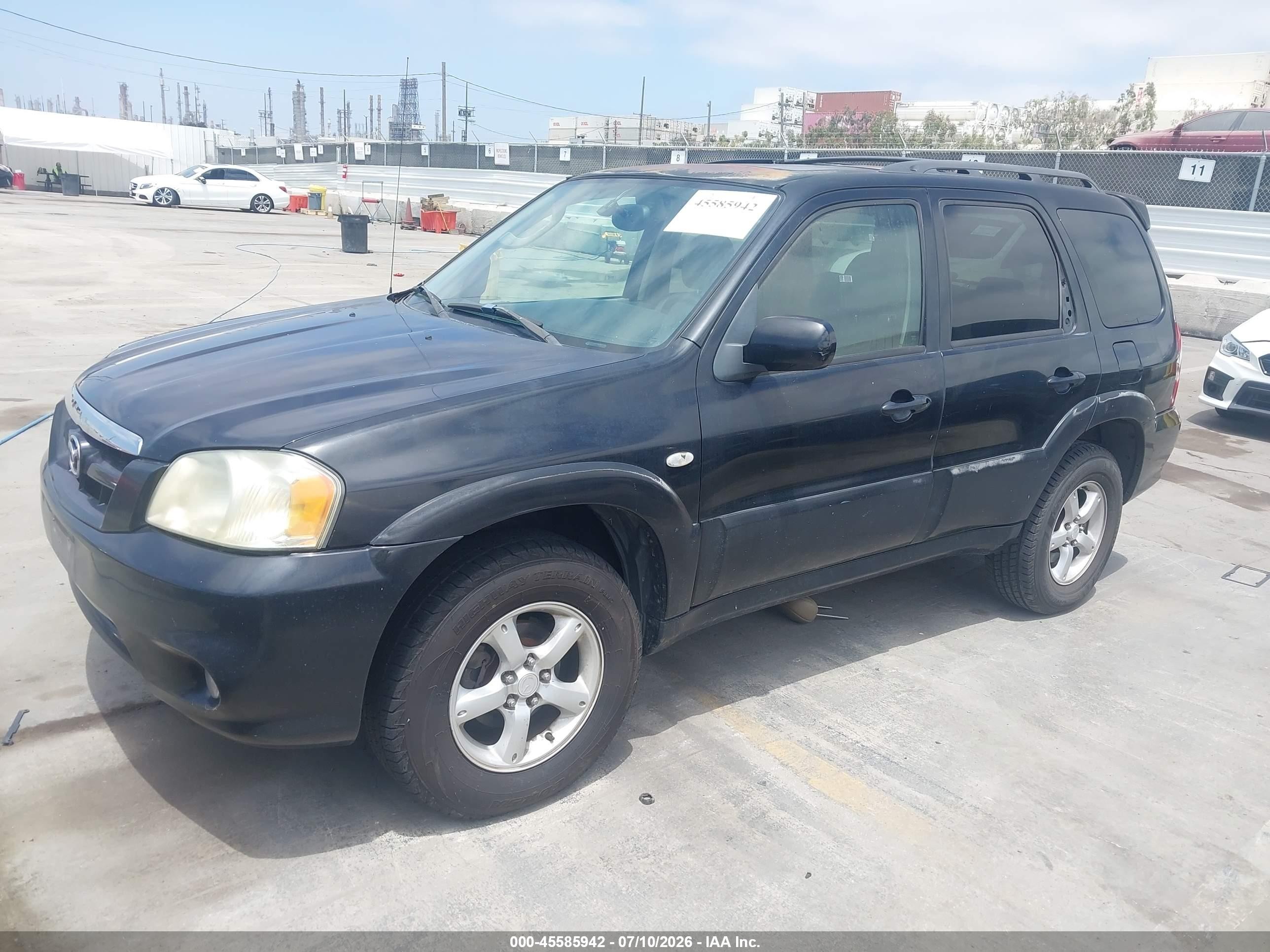 2006 Mazda Tribute S Синий vin: 4F2CZ06116KM02223