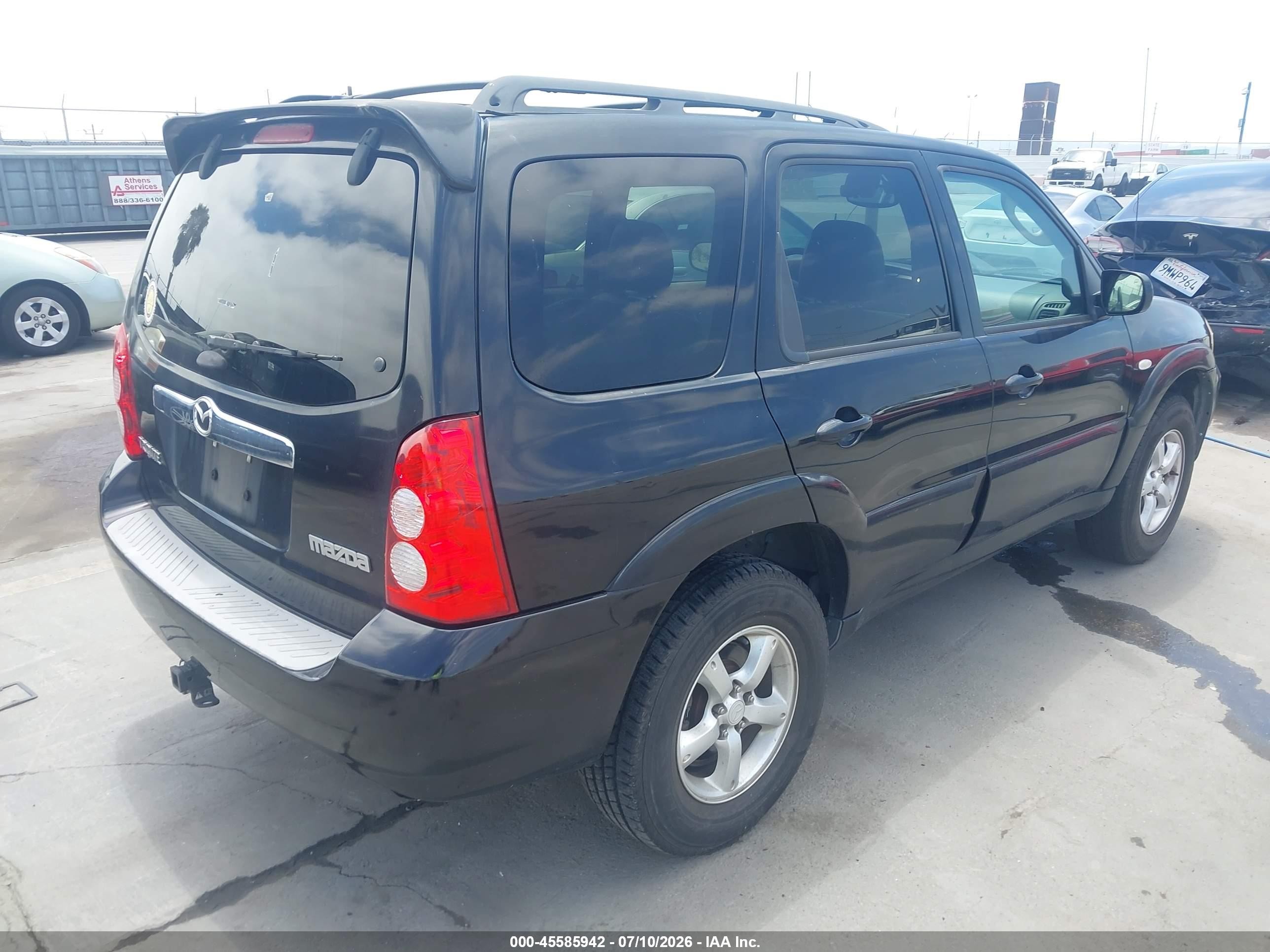 2006 Mazda Tribute S Синий vin: 4F2CZ06116KM02223