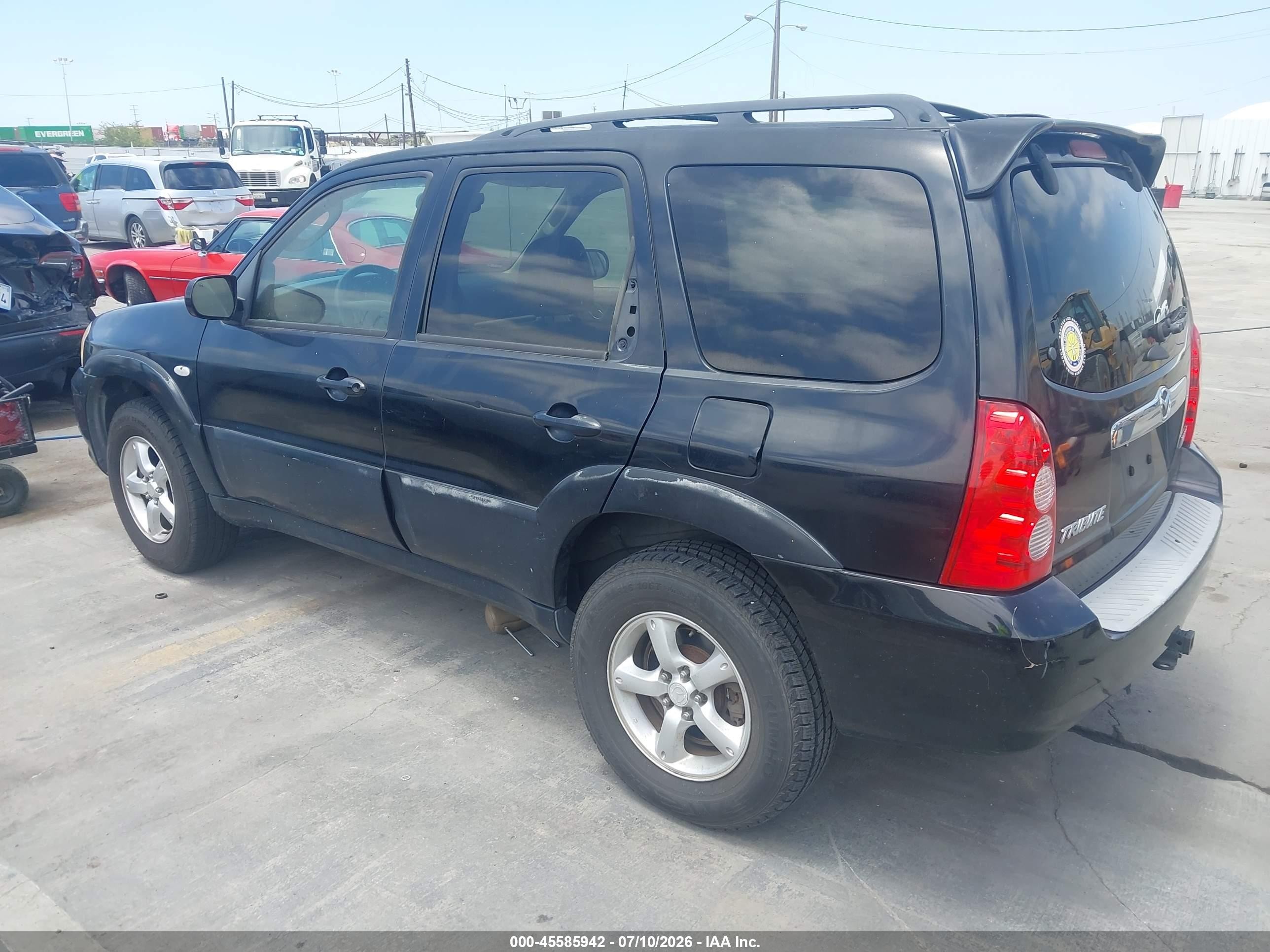 2006 Mazda Tribute S Синий vin: 4F2CZ06116KM02223