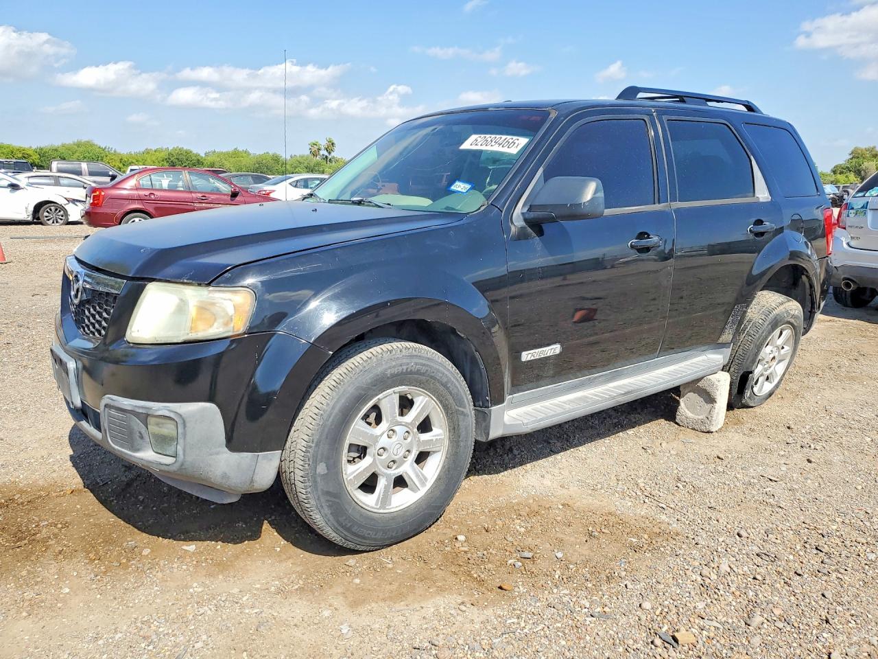 2008 Mazda Tribute S Black vin: 4F2CZ06118KM19865