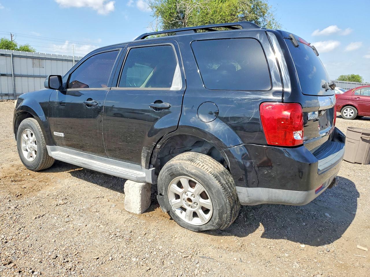 2008 Mazda Tribute S Black vin: 4F2CZ06118KM19865