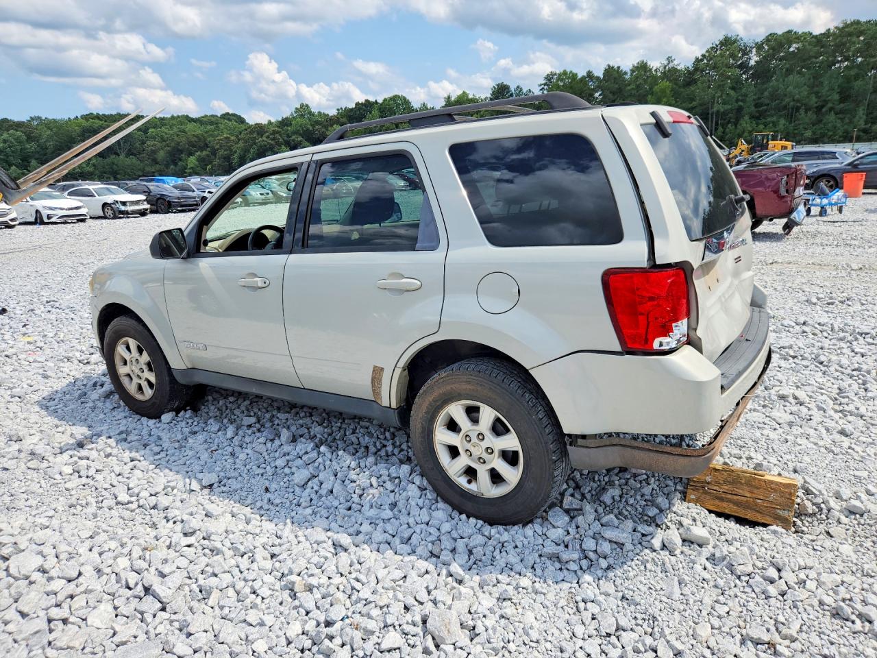 2008 Mazda Tribute S Белый vin: 4F2CZ06158KM28696