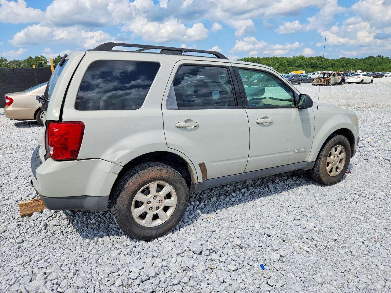 2008 Mazda Tribute S Белый vin: 4F2CZ06158KM28696
