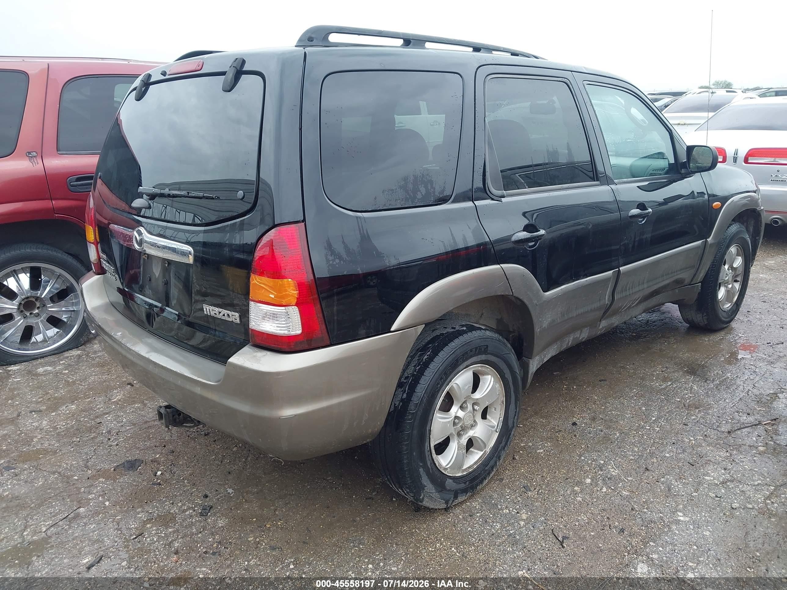 2003 Mazda Tribute Es V6 Black vin: 4F2CZ06173KM22486