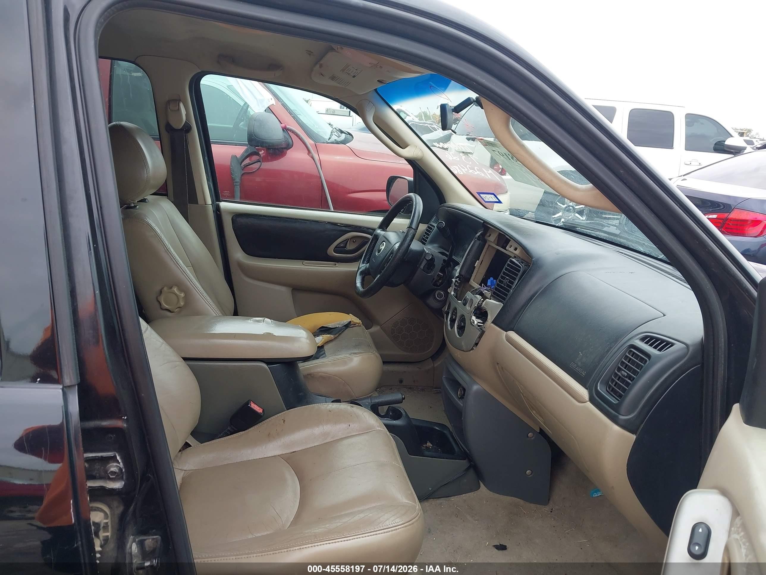 2003 Mazda Tribute Es V6 Black vin: 4F2CZ06173KM22486