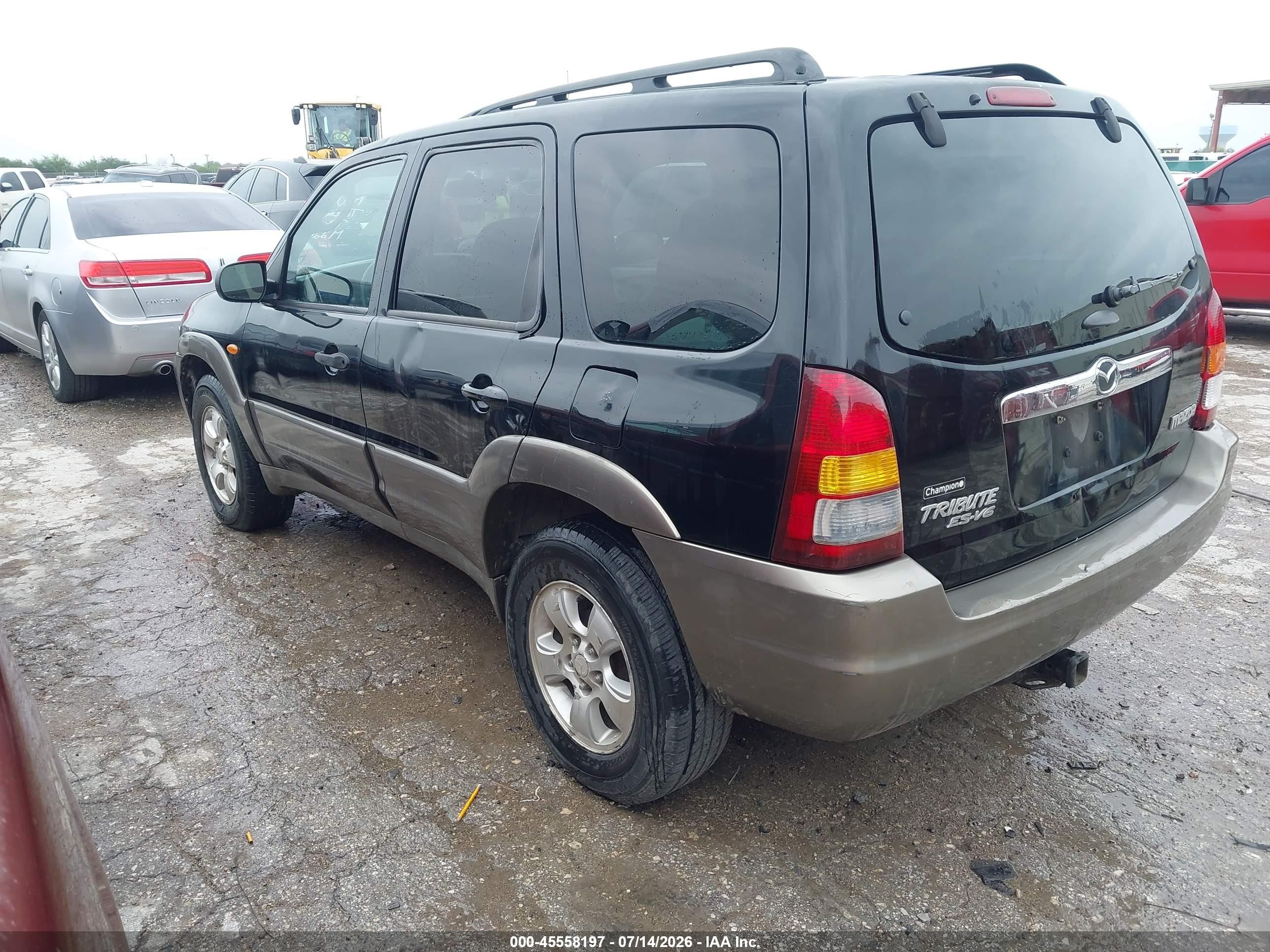2003 Mazda Tribute Es V6 Black vin: 4F2CZ06173KM22486
