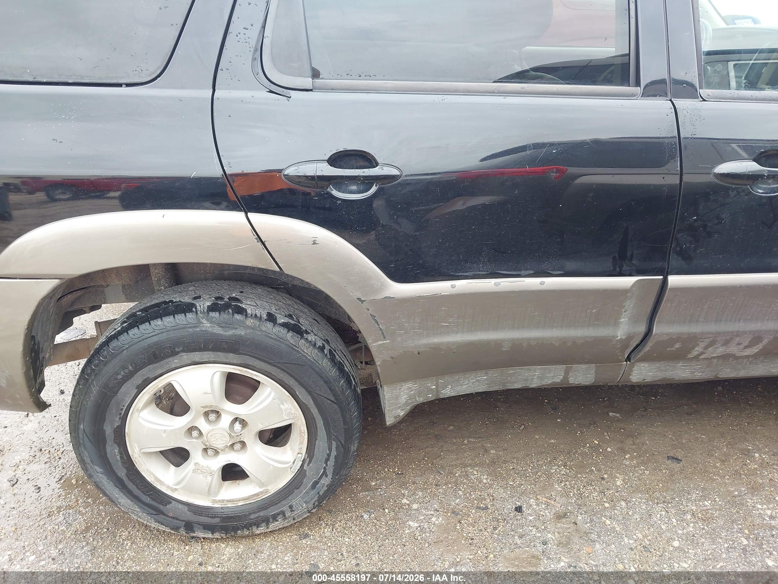 2003 Mazda Tribute Es V6 Black vin: 4F2CZ06173KM22486