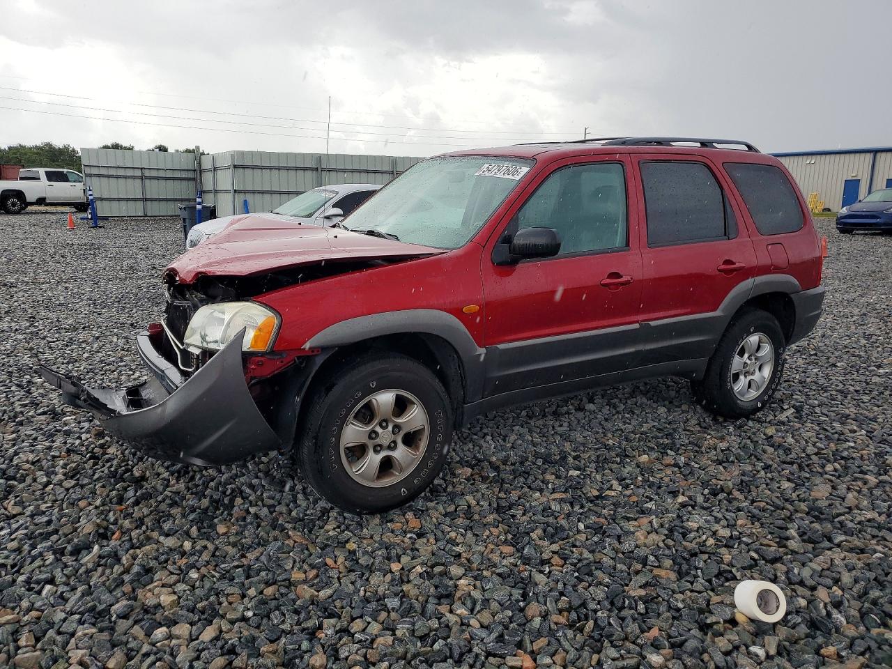 2004 Mazda Tribute Es Red vin: 4F2CZ06174KM12588