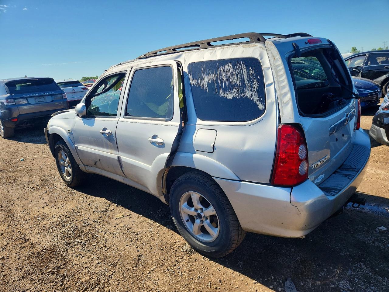 2005 Mazda Tribute S Silver vin: 4F2CZ06185KM47562