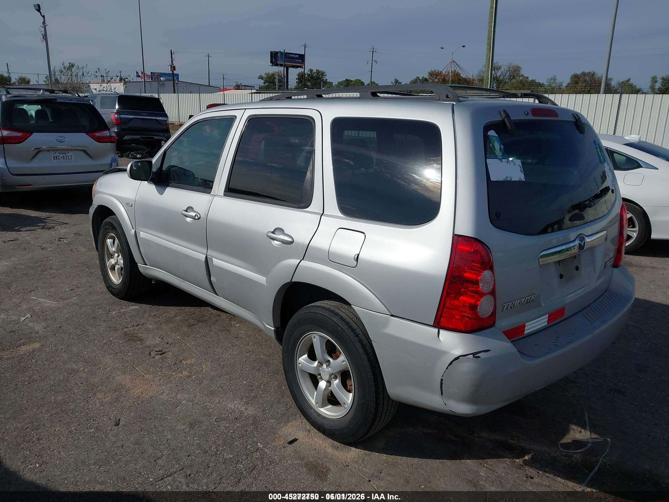 2006 Mazda Tribute S Серебряный vin: 4F2CZ06186KM37499