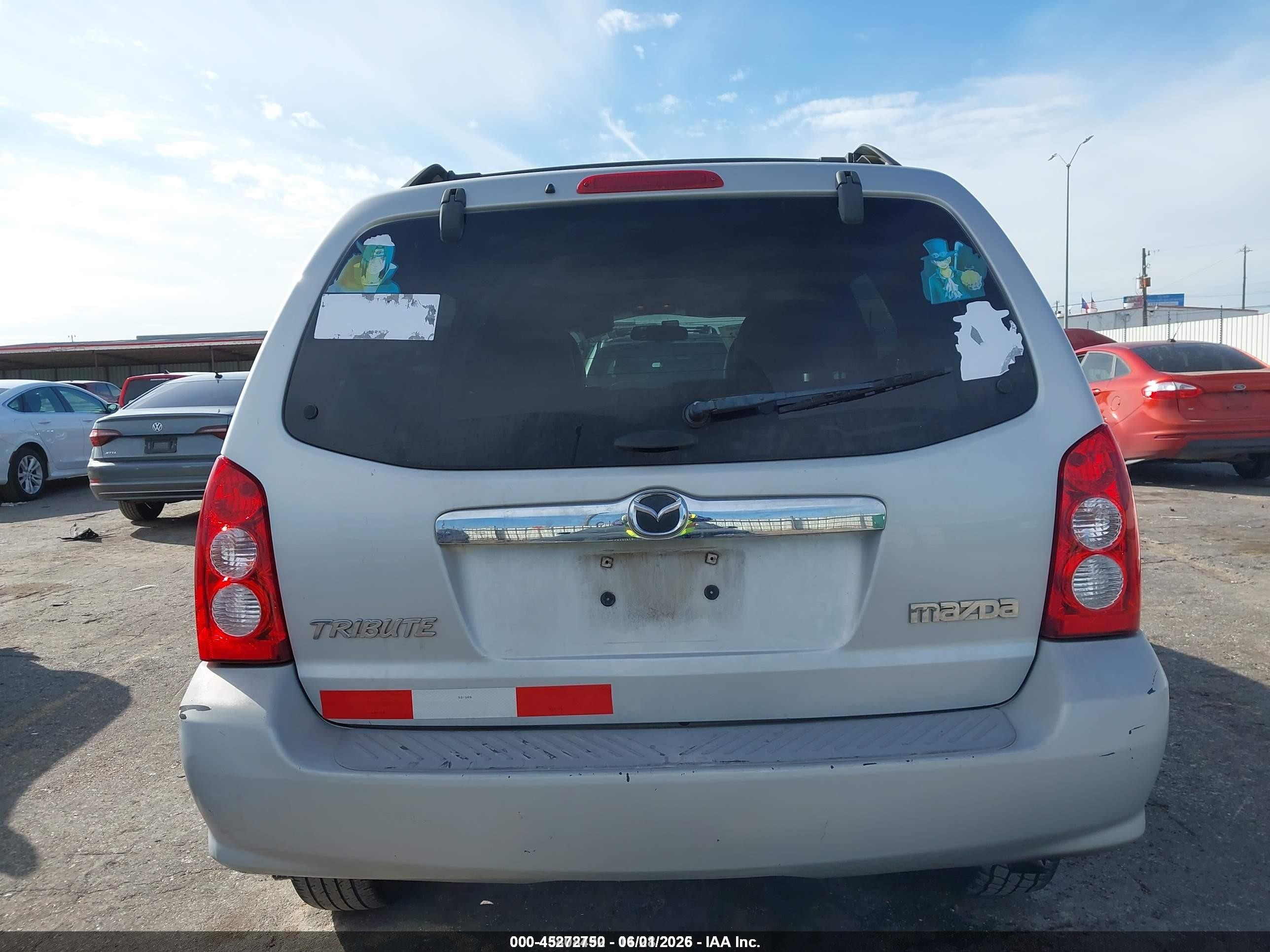 2006 Mazda Tribute S Серебряный vin: 4F2CZ06186KM37499