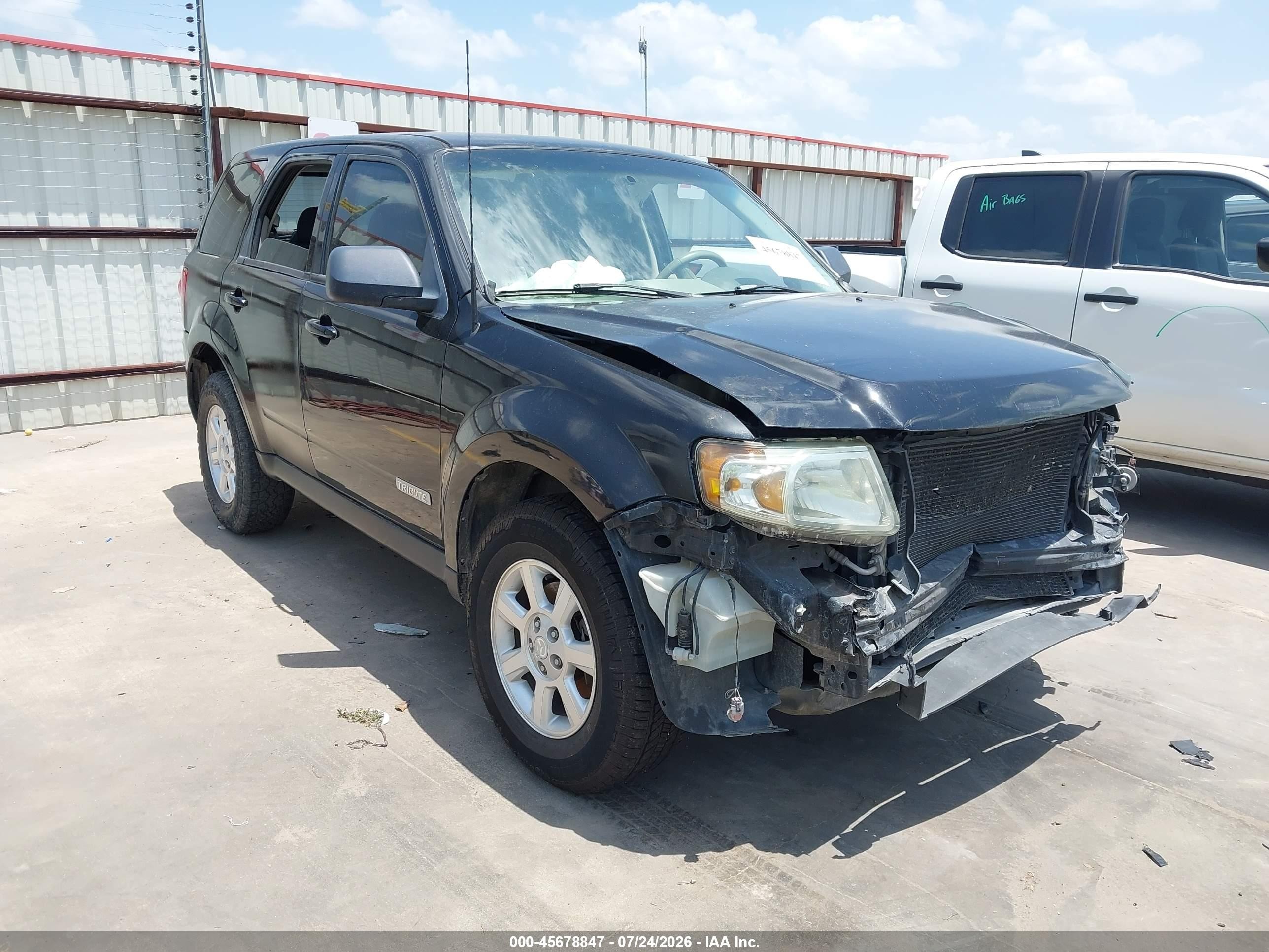2008 Mazda Tribute S Sport Black vin: 4F2CZ06188KM19300