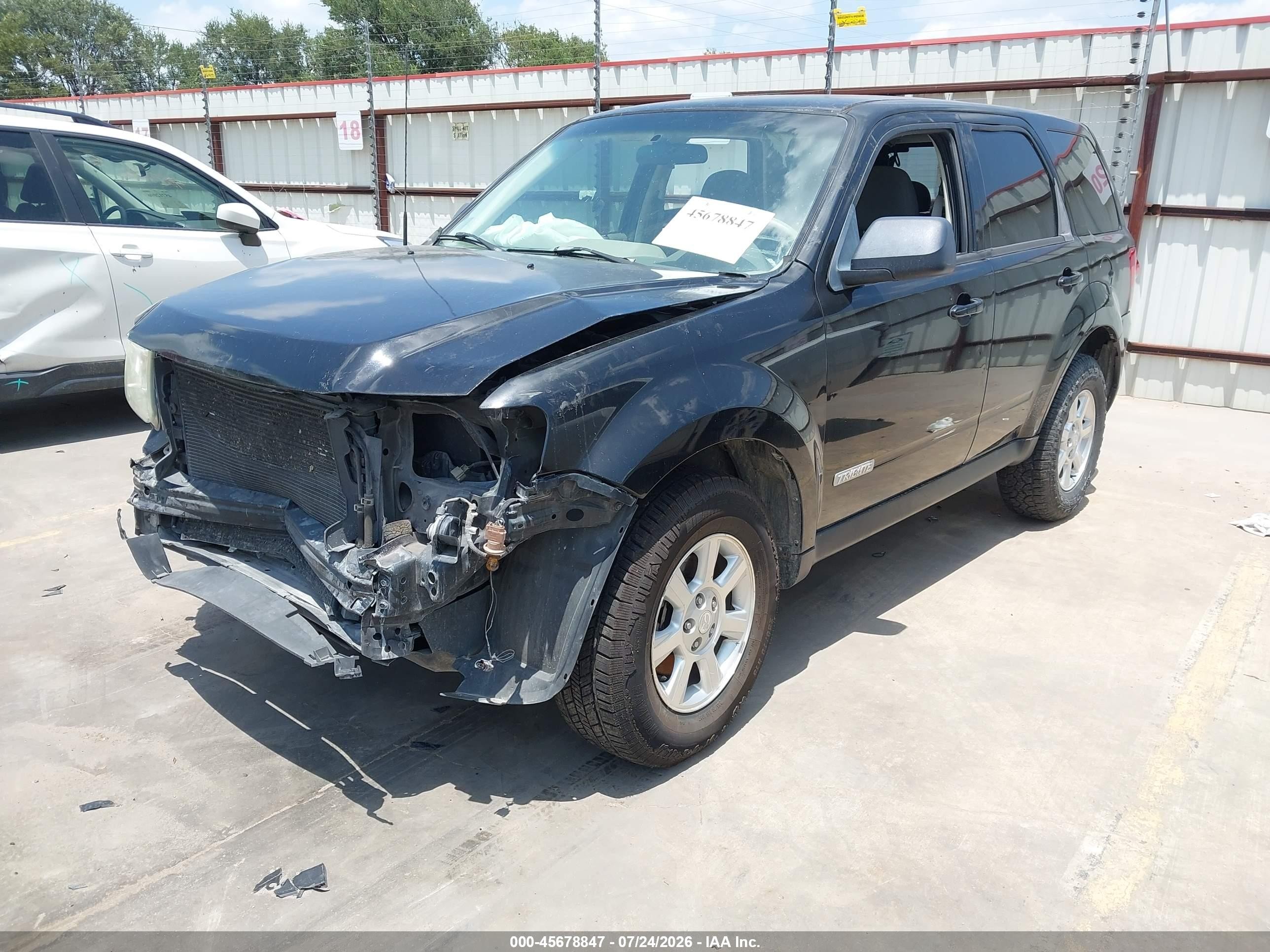 2008 Mazda Tribute S Sport Black vin: 4F2CZ06188KM19300