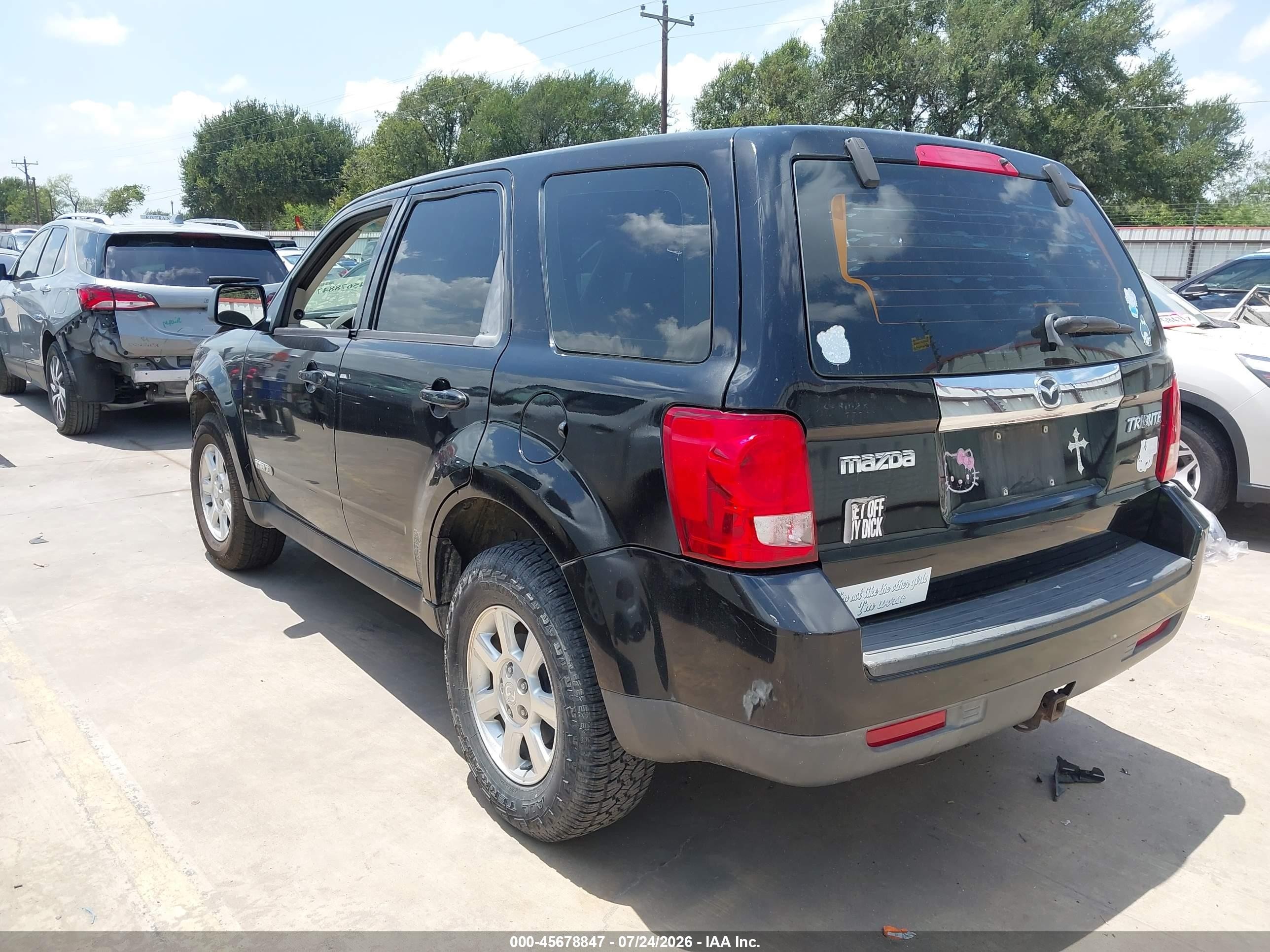 2008 Mazda Tribute S Sport Black vin: 4F2CZ06188KM19300