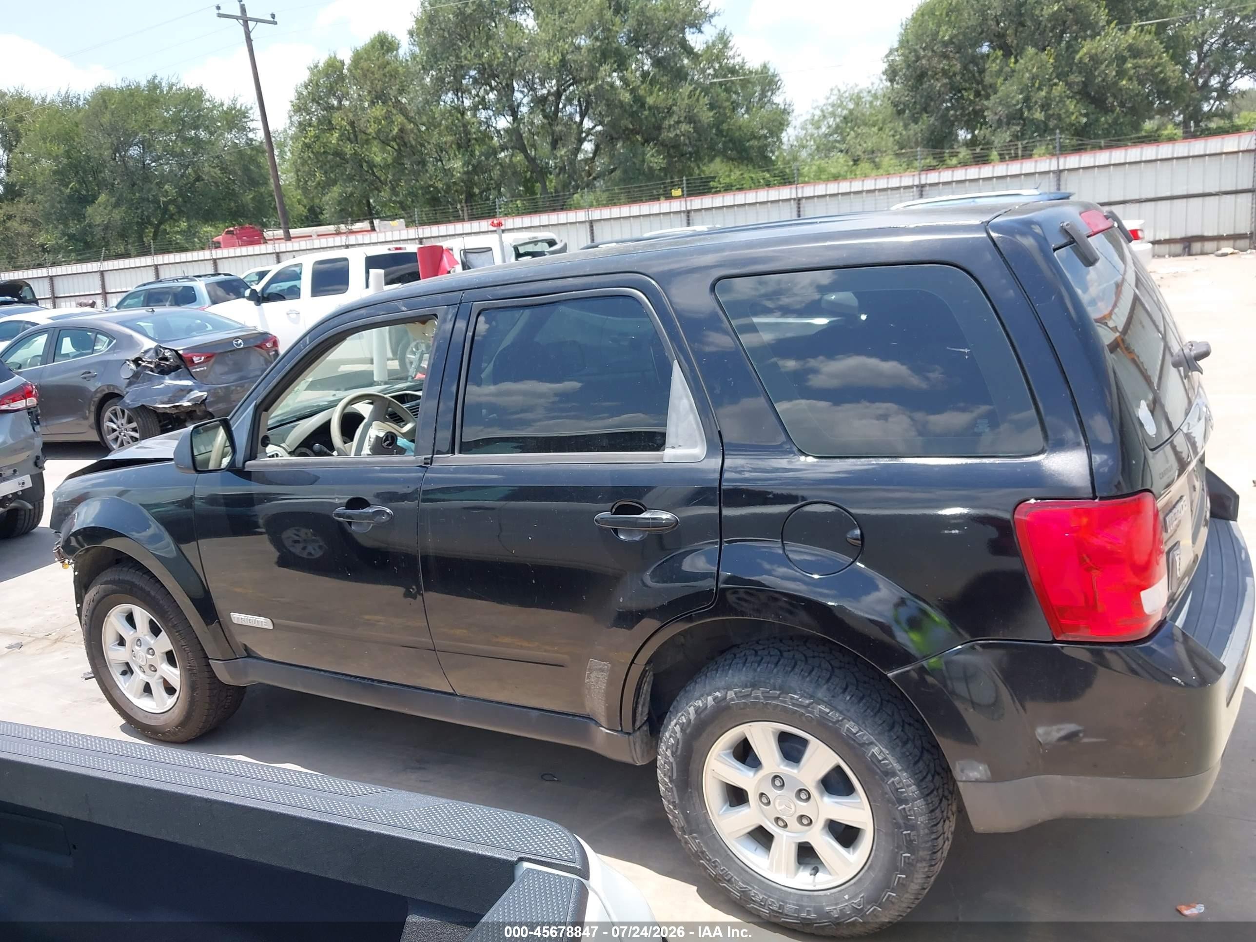 2008 Mazda Tribute S Sport Black vin: 4F2CZ06188KM19300