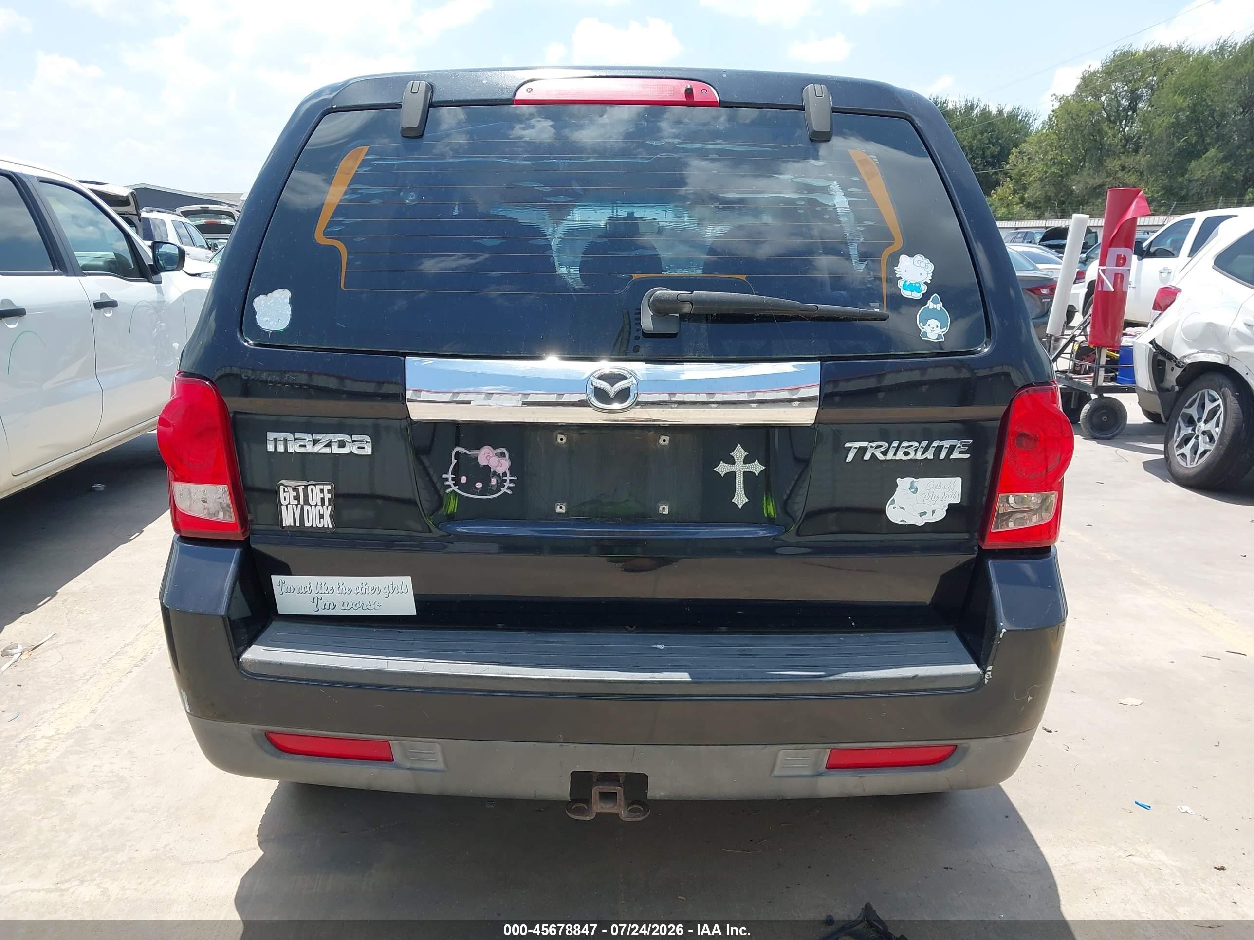 2008 Mazda Tribute S Sport Black vin: 4F2CZ06188KM19300