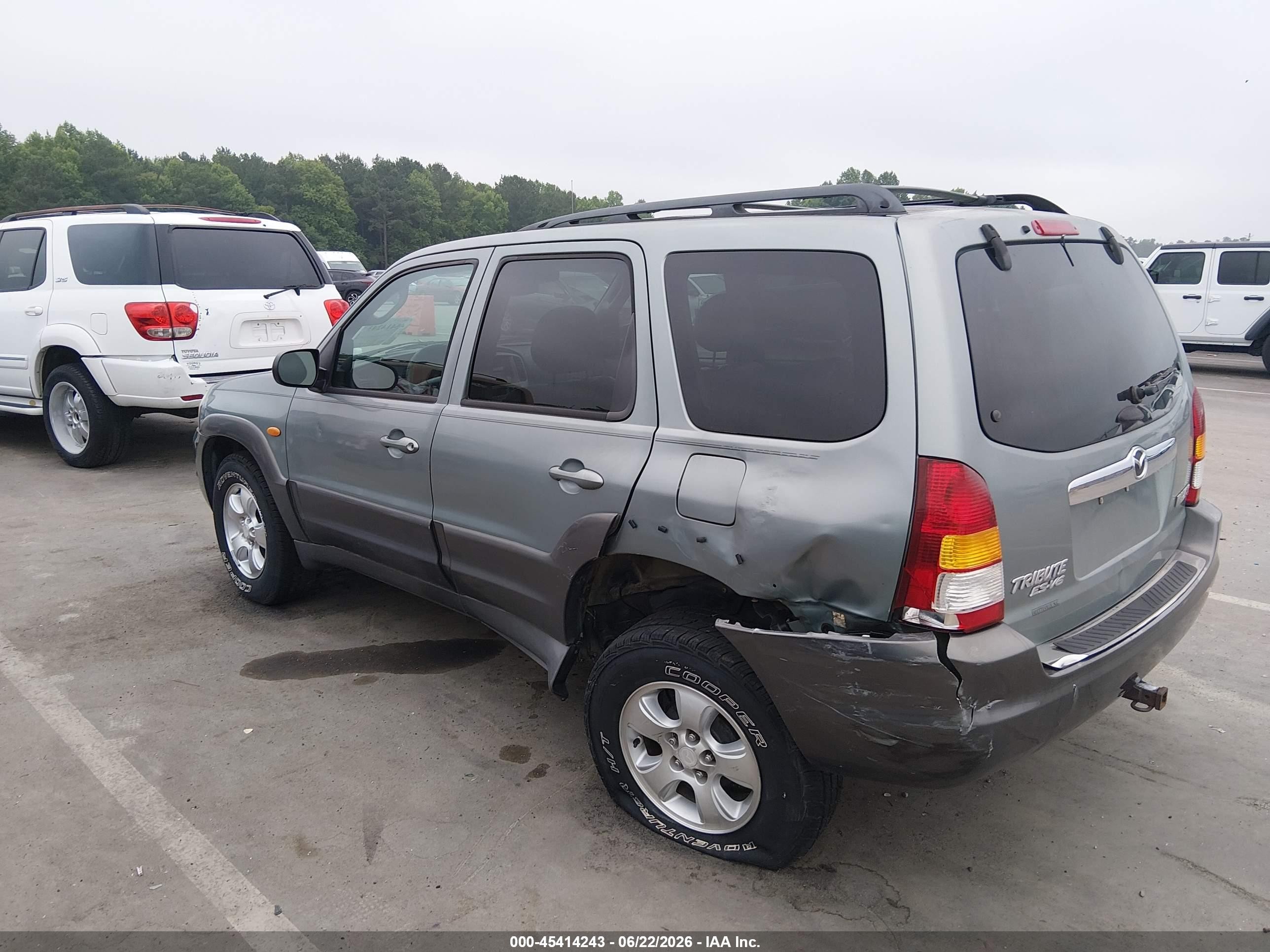 2003 Mazda Tribute Es V6 Green vin: 4F2CZ06193KM07942