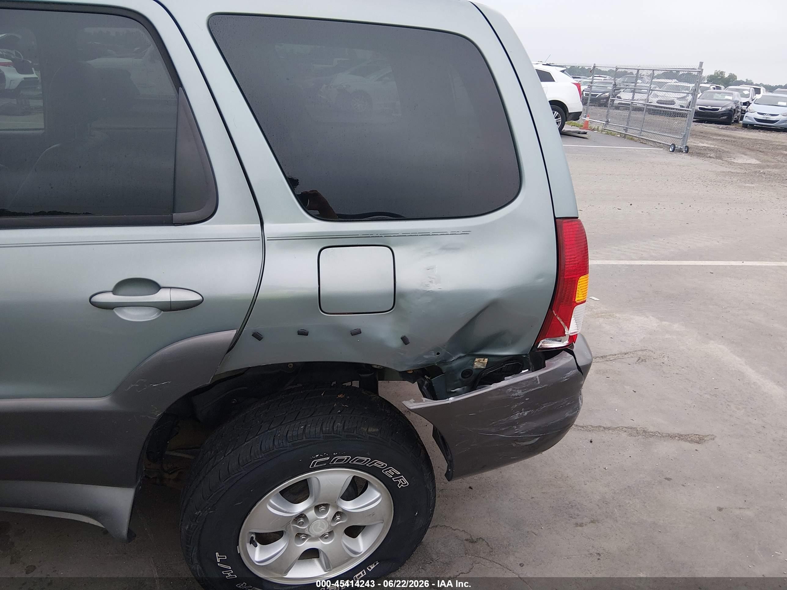 2003 Mazda Tribute Es V6 Green vin: 4F2CZ06193KM07942