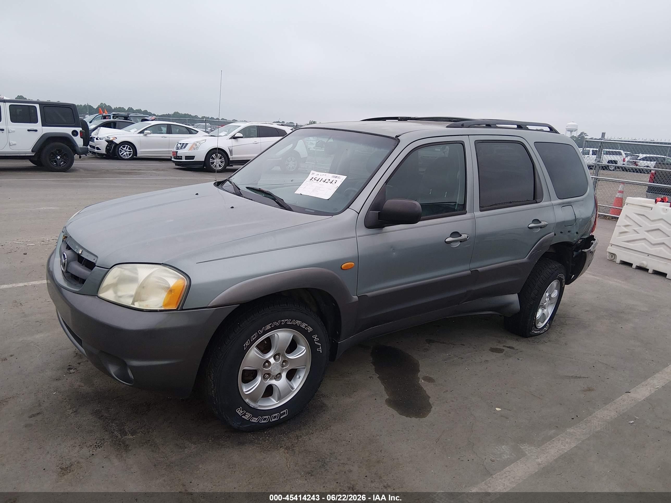2003 Mazda Tribute Es V6 Green vin: 4F2CZ06193KM07942