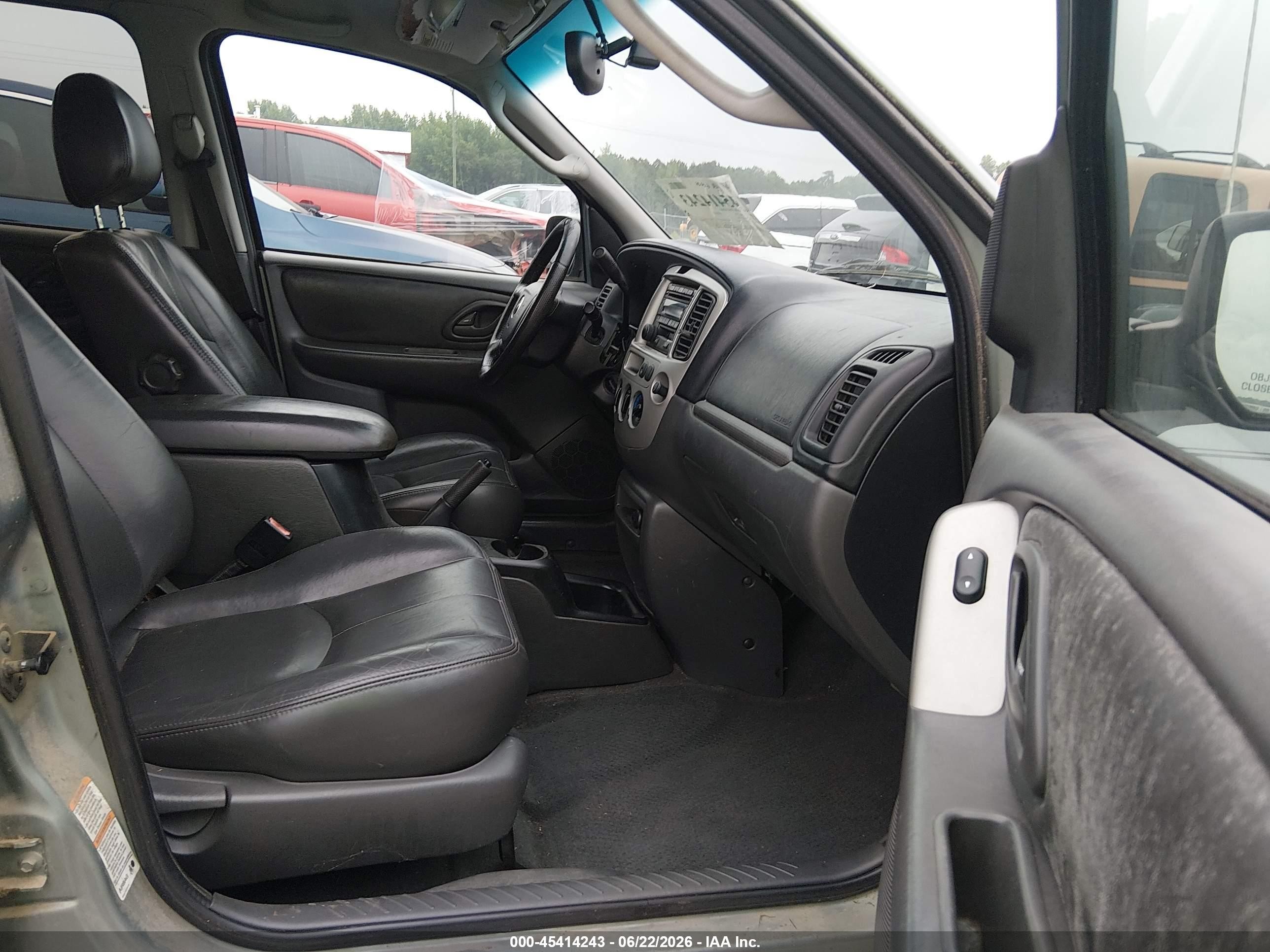 2003 Mazda Tribute Es V6 Green vin: 4F2CZ06193KM07942