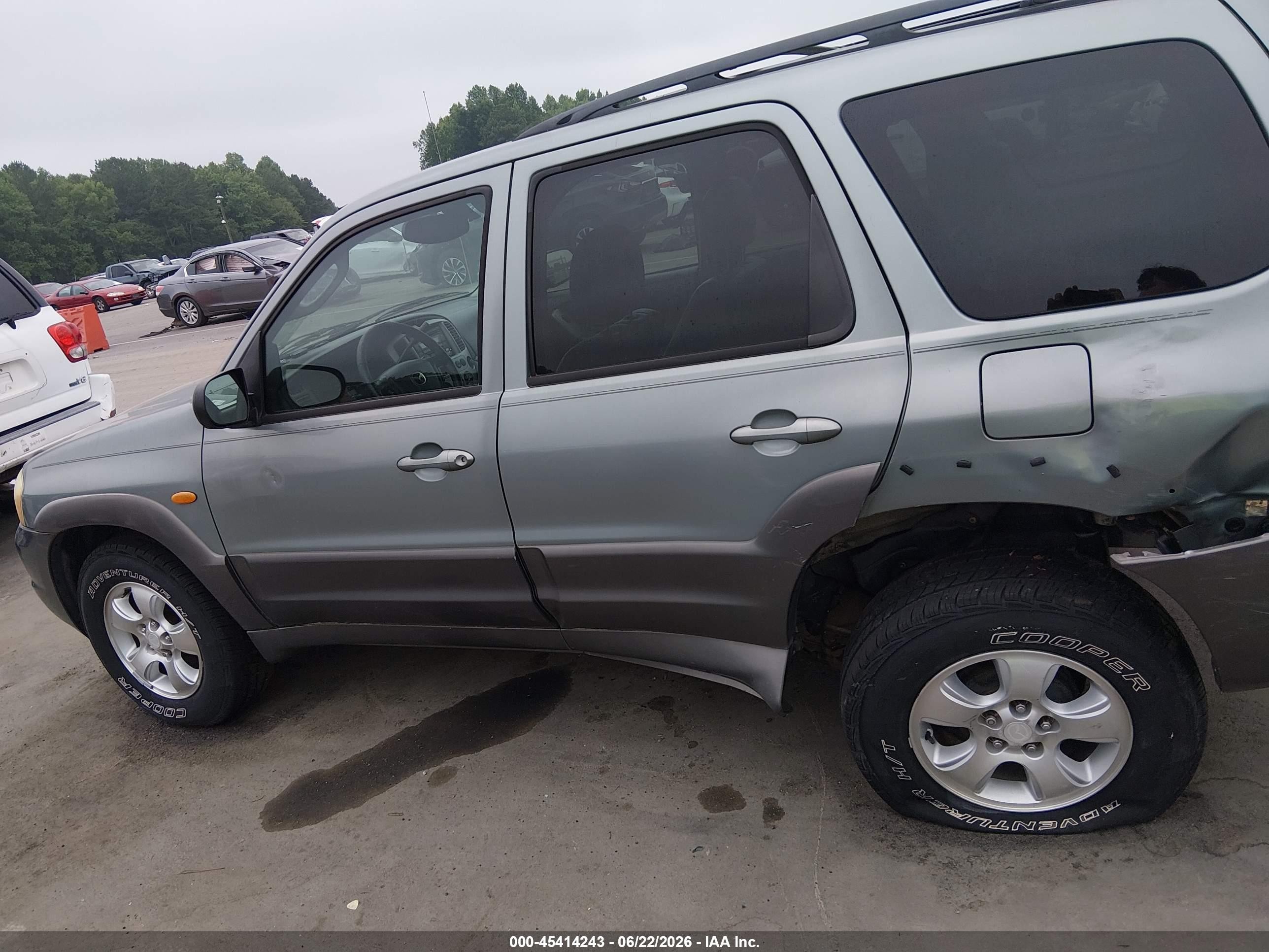 2003 Mazda Tribute Es V6 Green vin: 4F2CZ06193KM07942