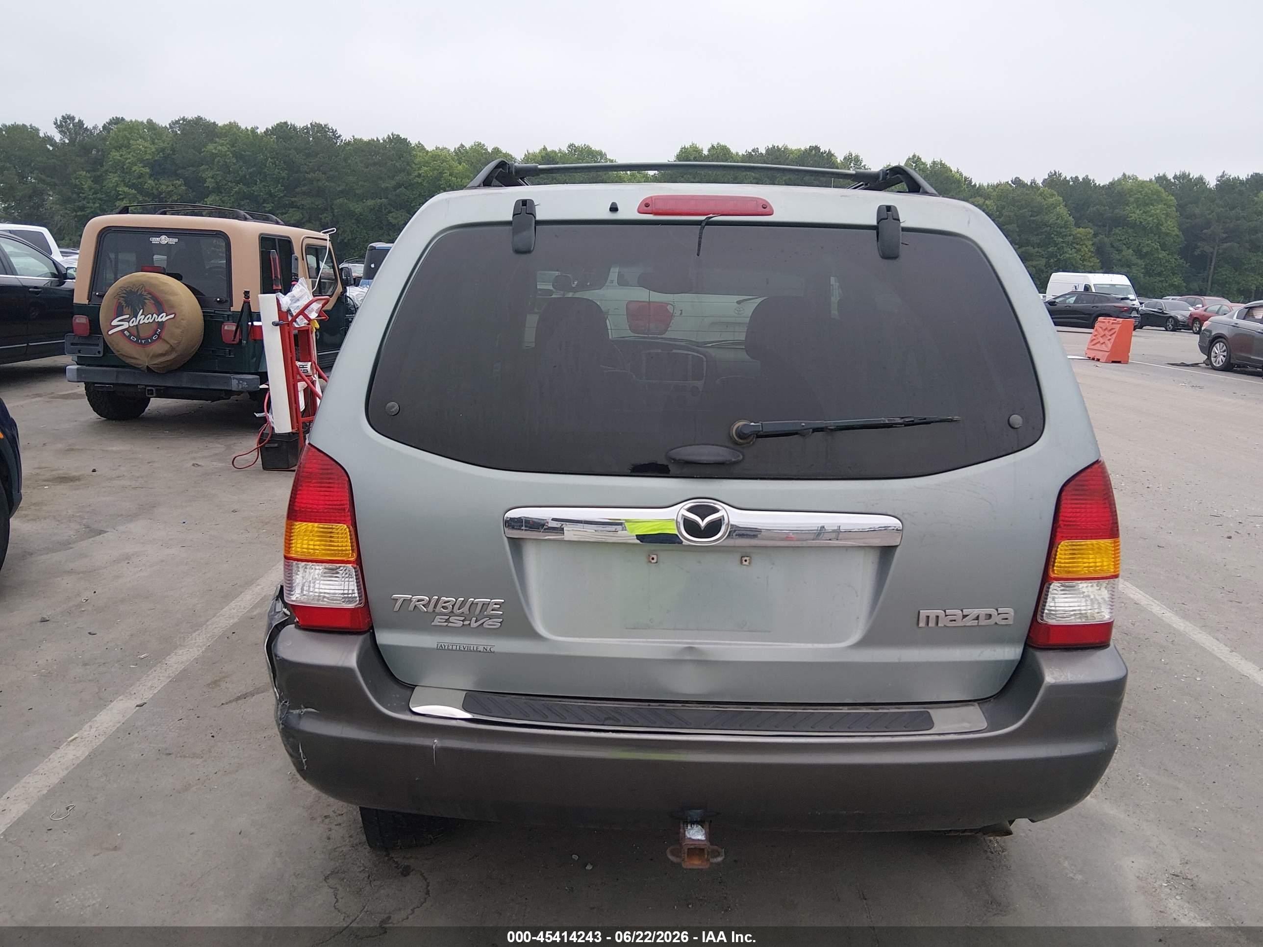 2003 Mazda Tribute Es V6 Green vin: 4F2CZ06193KM07942