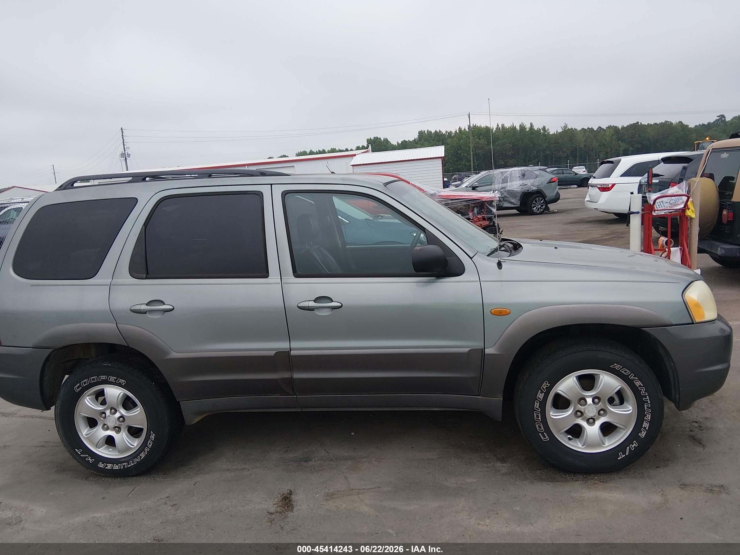 2003 Mazda Tribute Es V6 Green vin: 4F2CZ06193KM07942