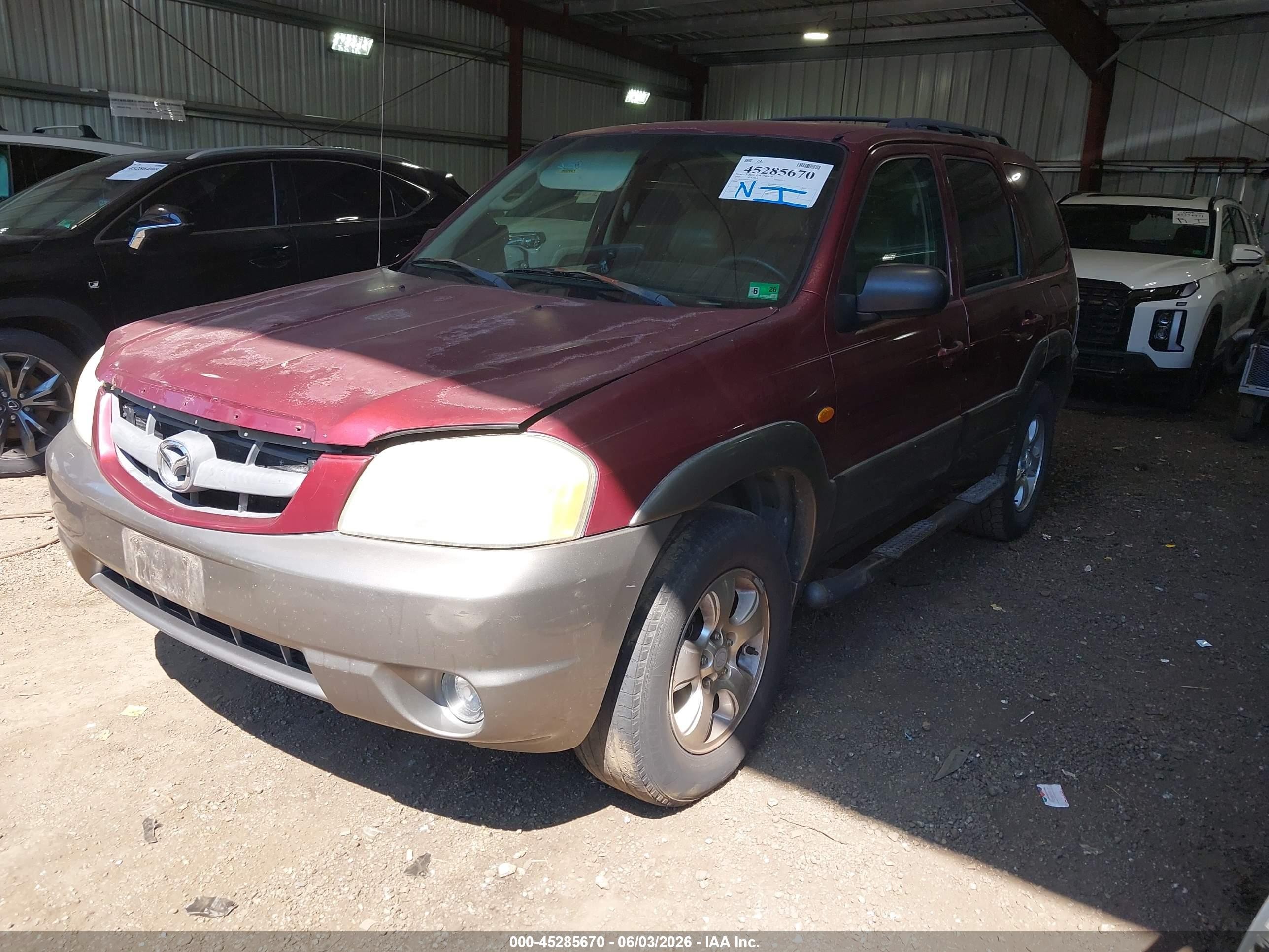 2003 Mazda Tribute Es V6 Бордовый vin: 4F2CZ061X3KM22501