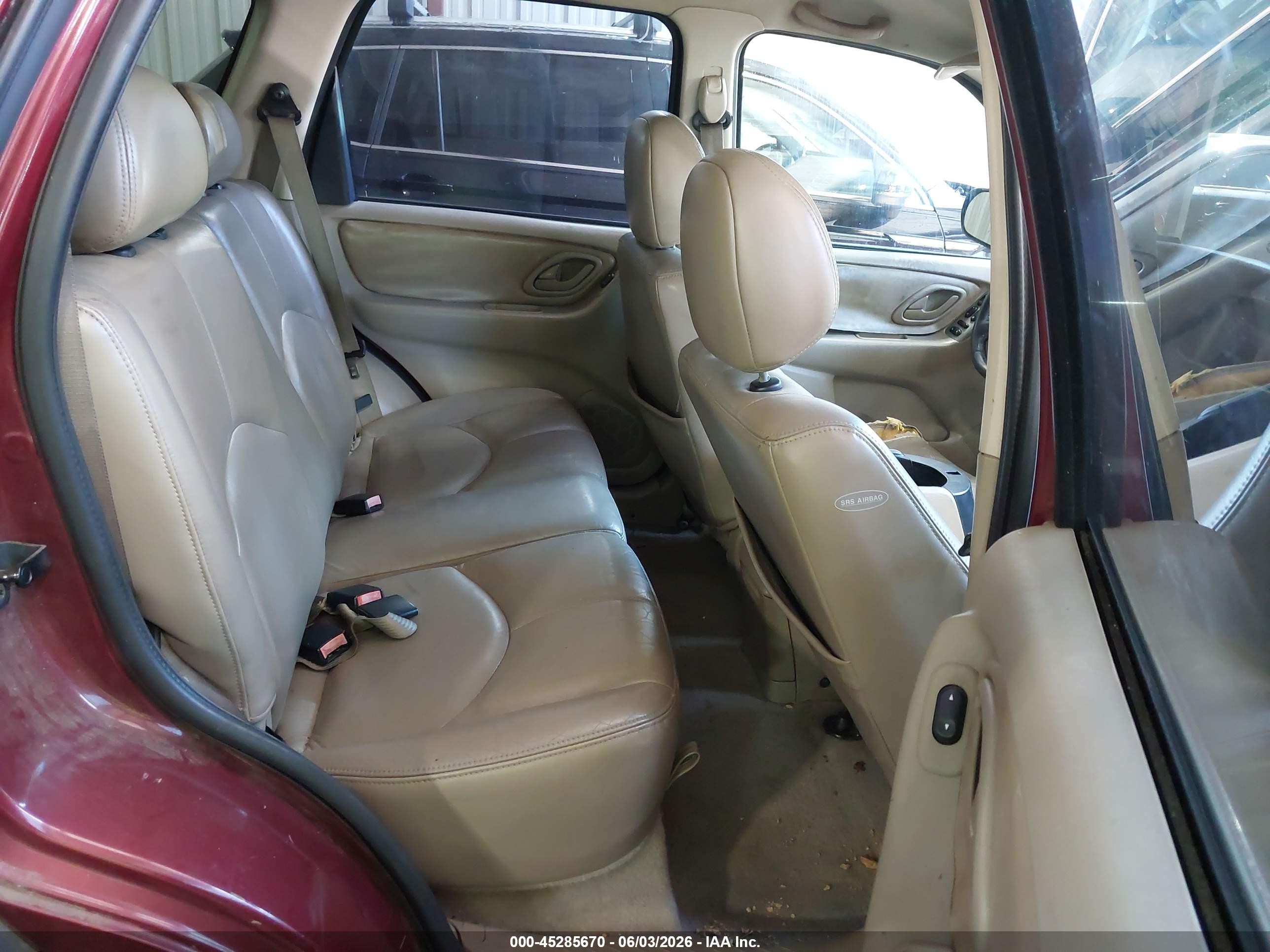 2003 Mazda Tribute Es V6 Бордовый vin: 4F2CZ061X3KM22501