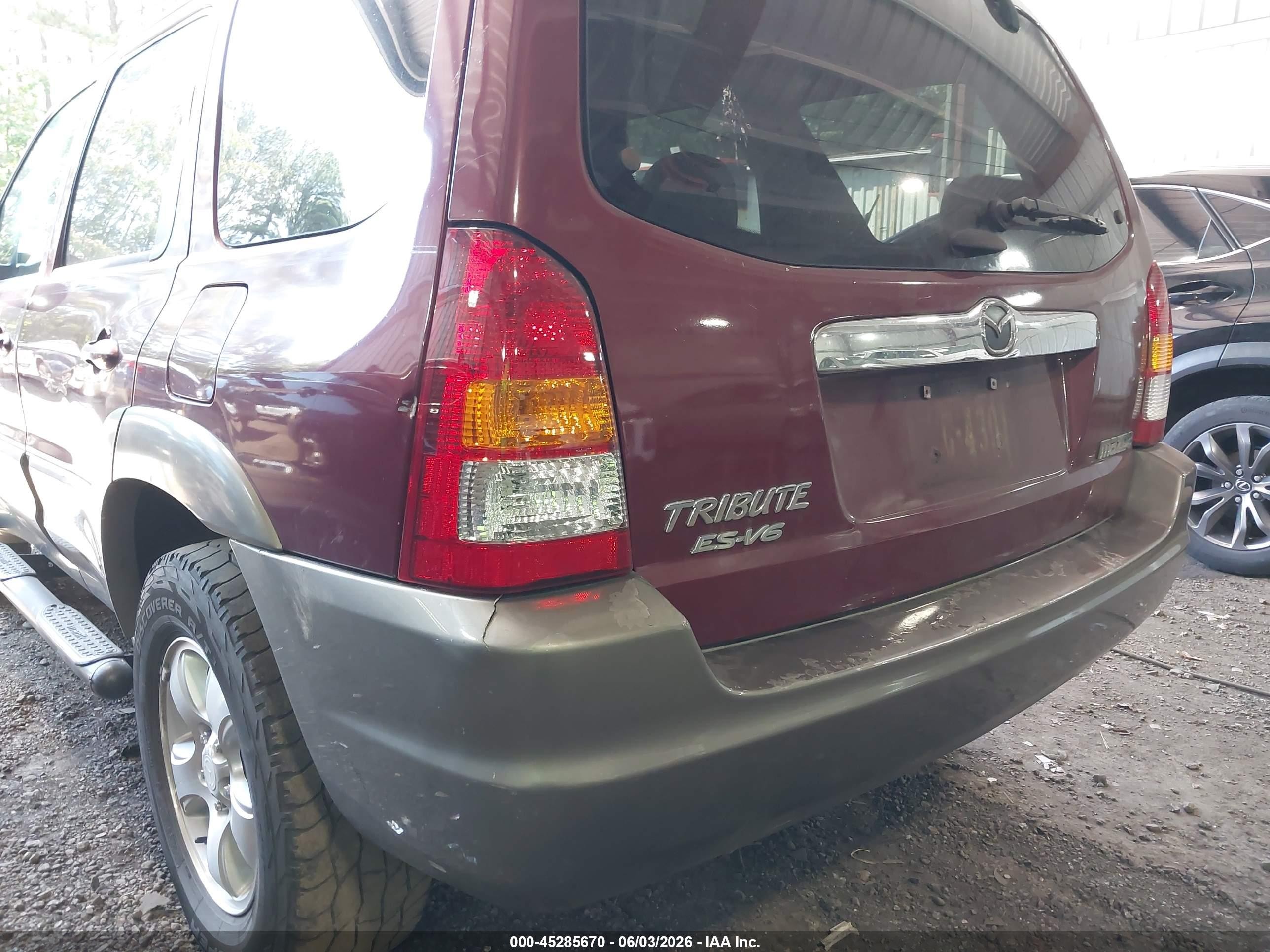 2003 Mazda Tribute Es V6 Бордовый vin: 4F2CZ061X3KM22501