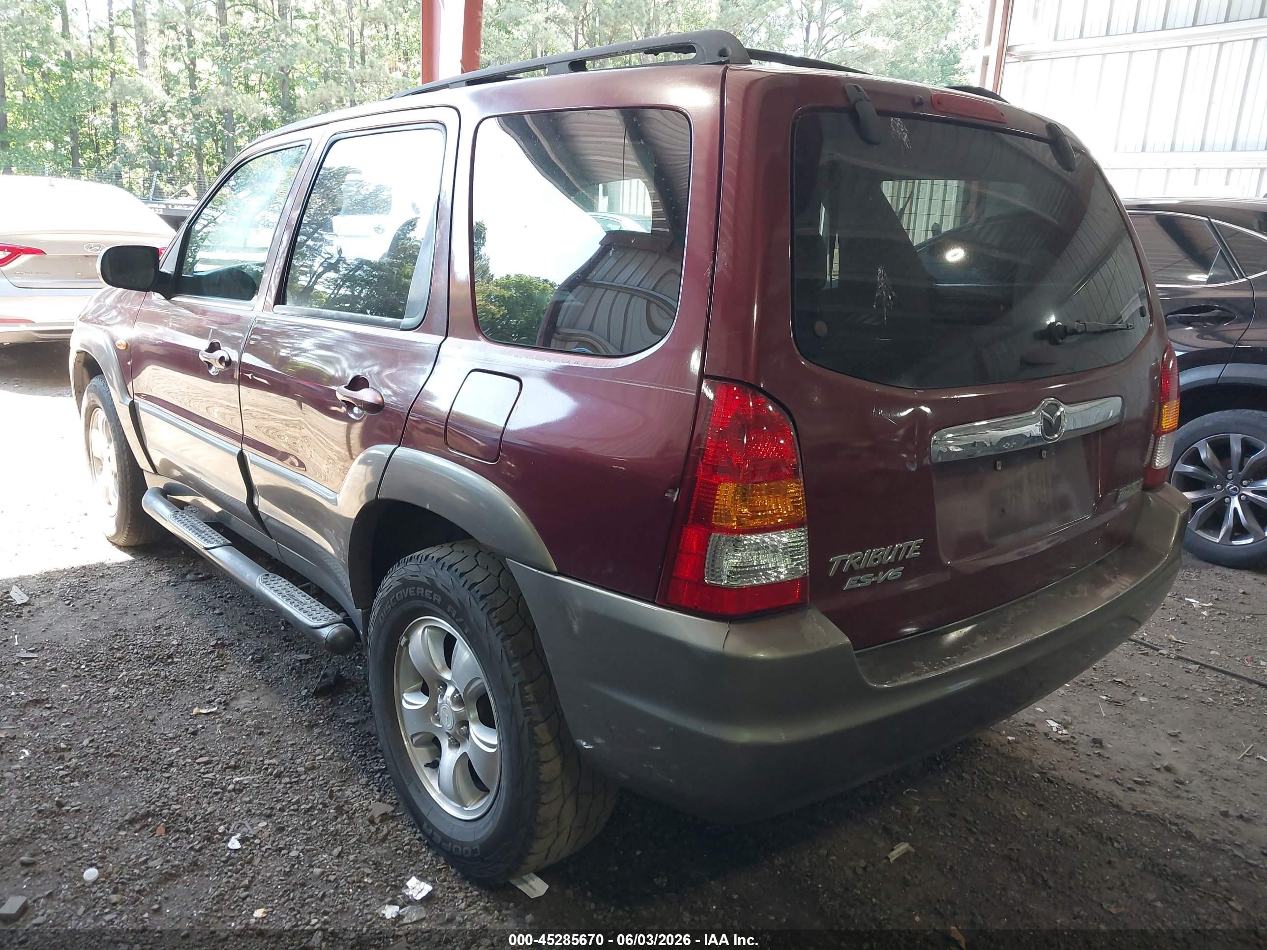 2003 Mazda Tribute Es V6 Бордовый vin: 4F2CZ061X3KM22501