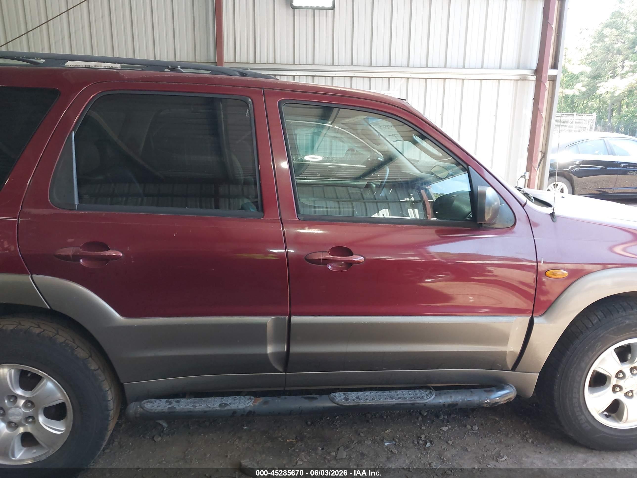 2003 Mazda Tribute Es V6 Бордовый vin: 4F2CZ061X3KM22501