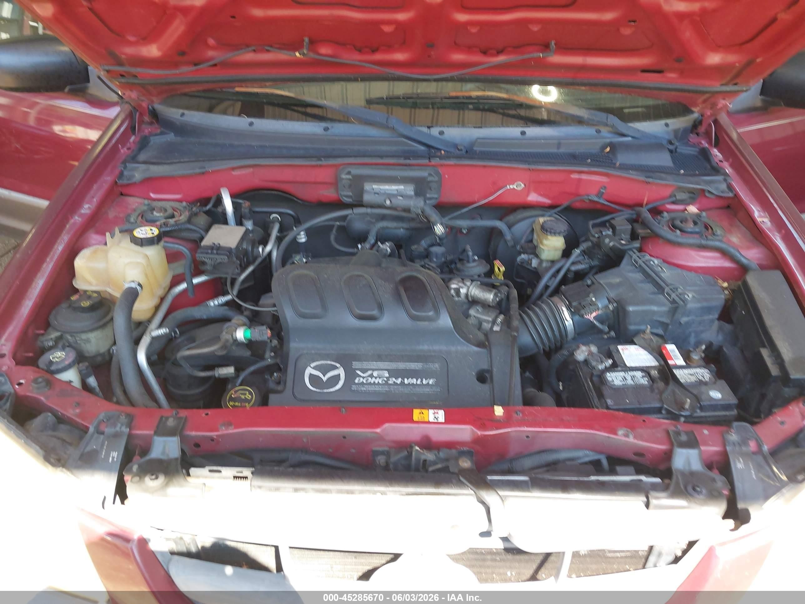2003 Mazda Tribute Es V6 Бордовый vin: 4F2CZ061X3KM22501
