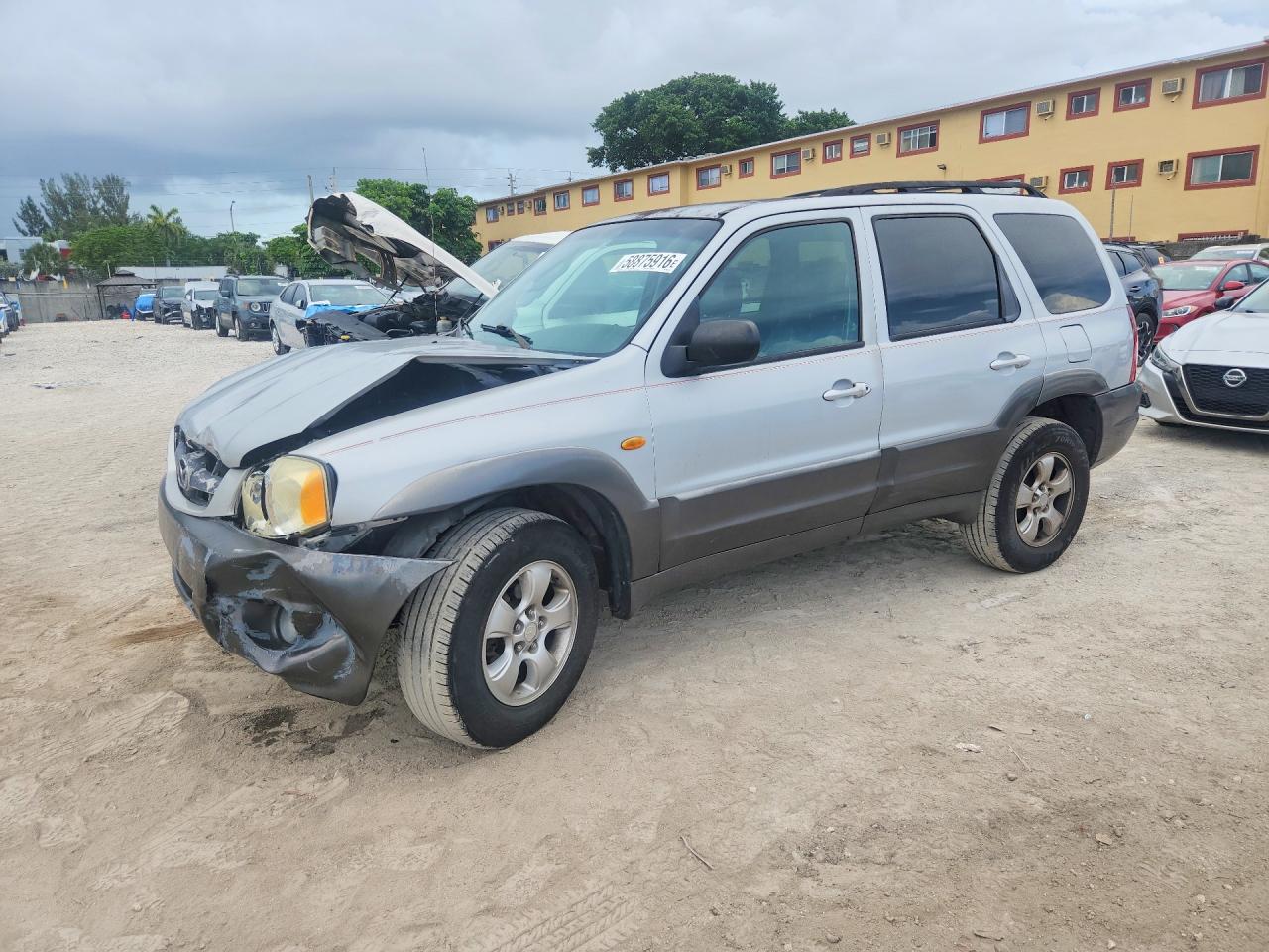 2003 Mazda Tribute Es Silver vin: 4F2CZ061X3KM55515