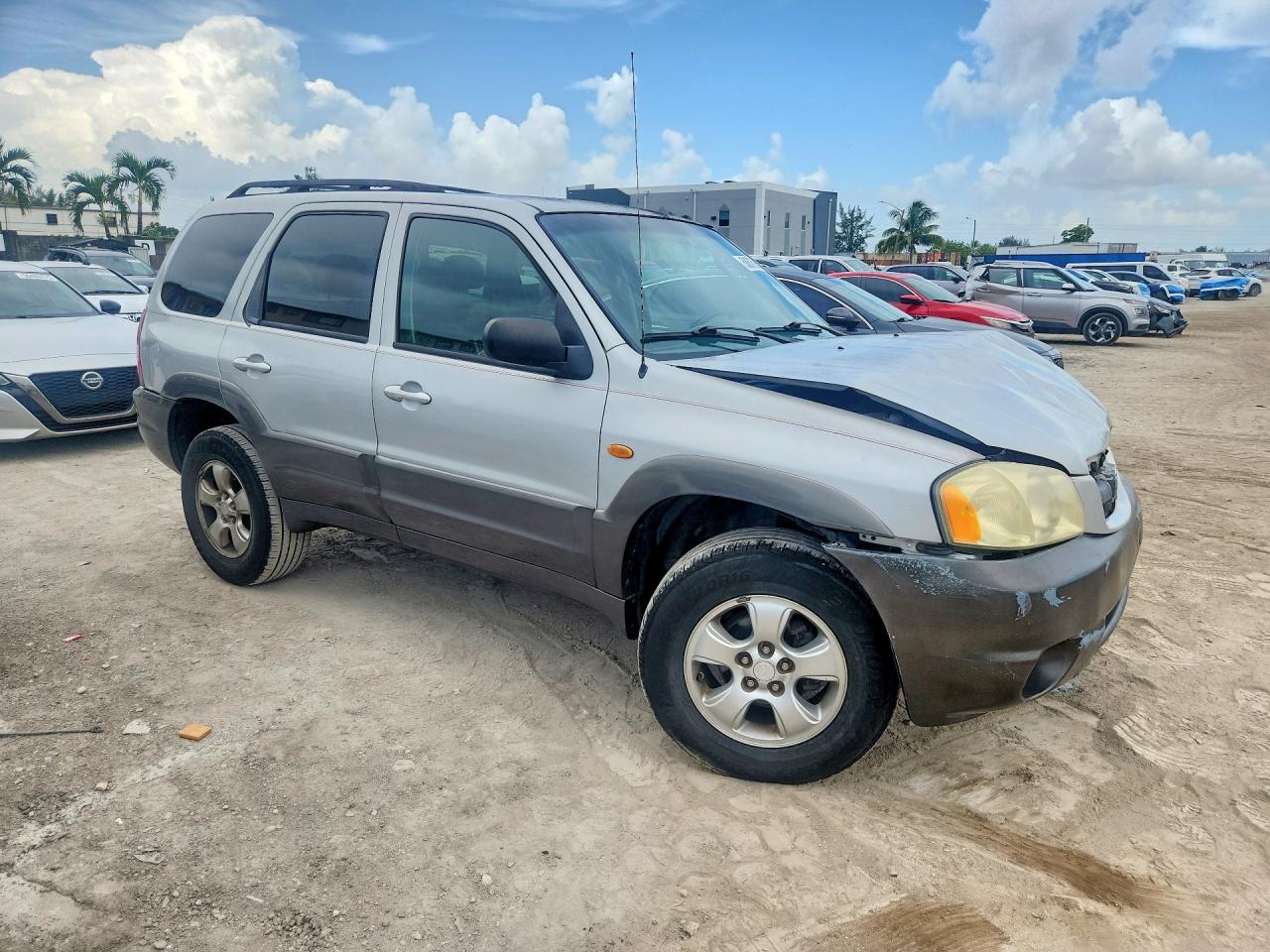 2003 Mazda Tribute Es Silver vin: 4F2CZ061X3KM55515