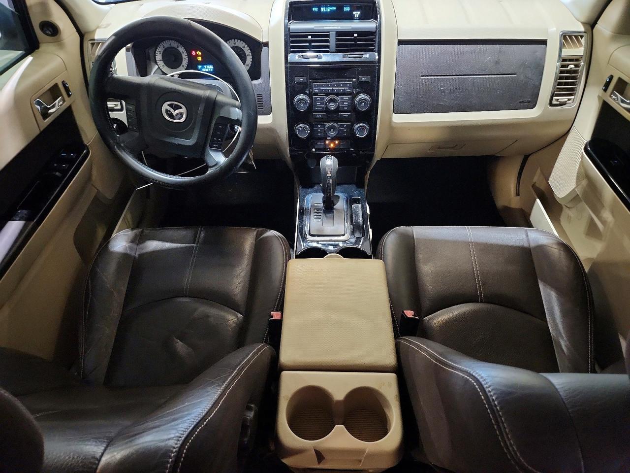 2009 Mazda Tribute S White vin: 4F2CZ06G29KM02336